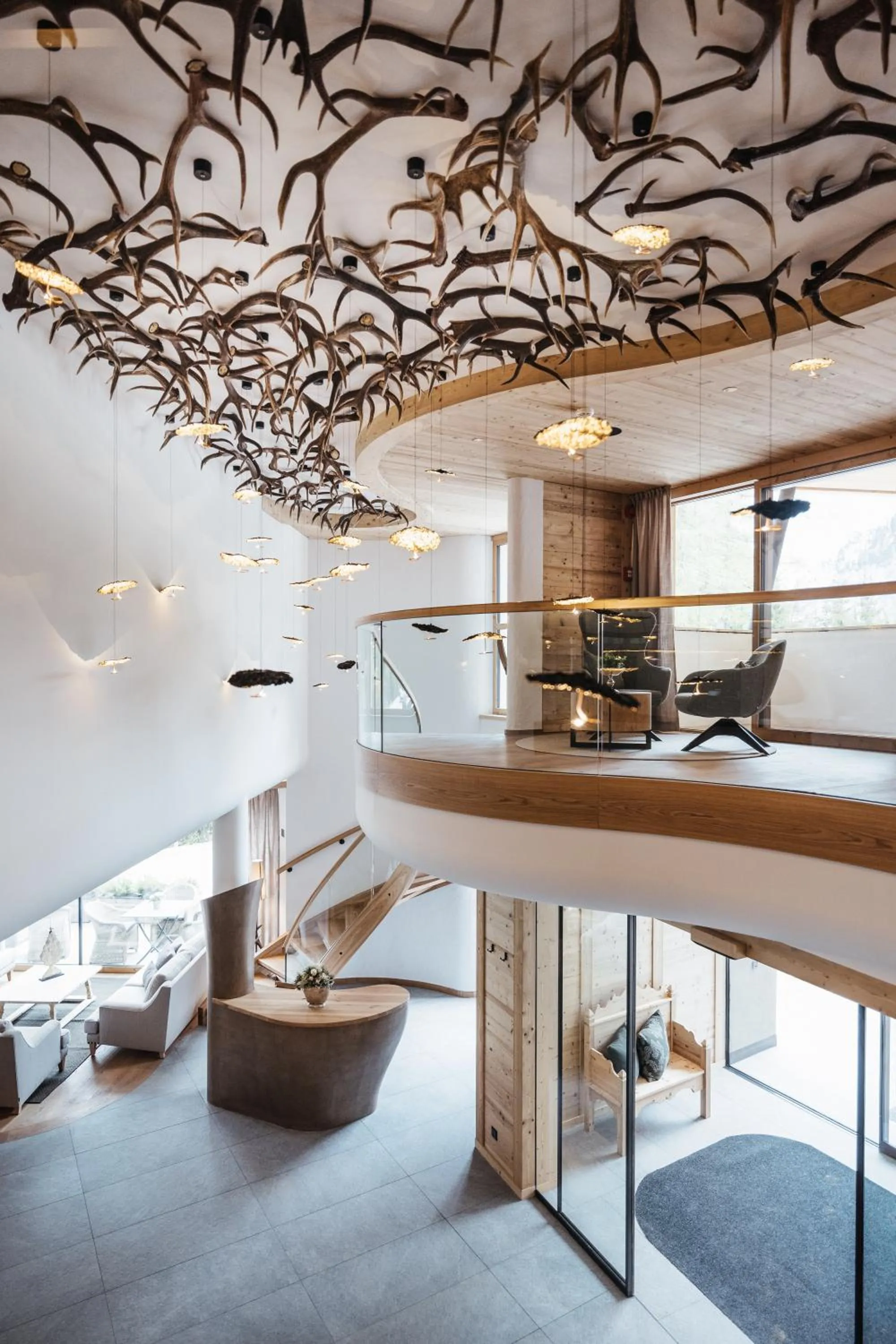 Lobby or reception in Kolfuschgerhof Mountain Resort