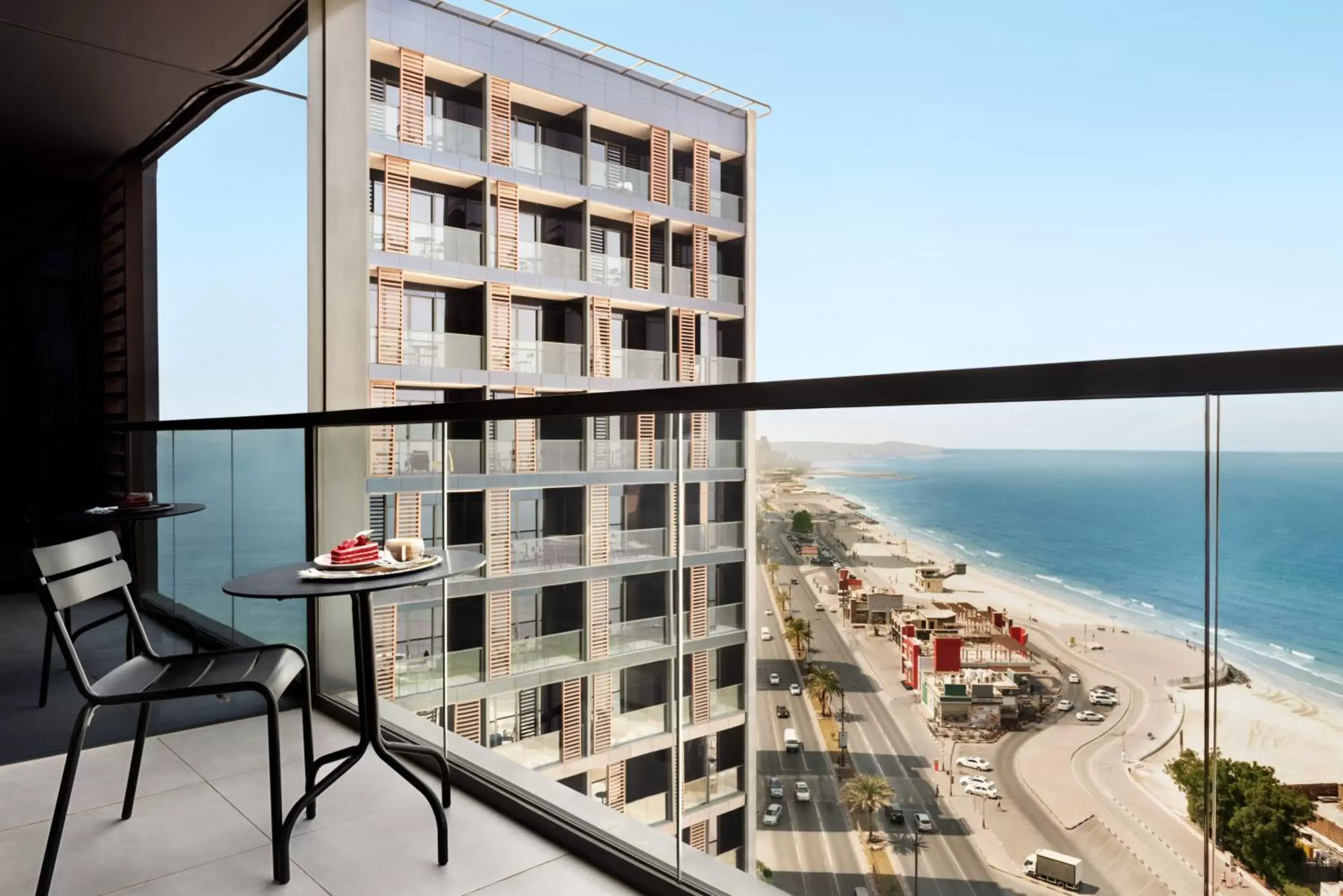 Standard Twin room Mobility Access Seaview - Non Smoking in Wyndham Garden Ajman Corniche Standard Twin room Mobility Access Seaview - Non Smoking in Wyndham Garden Ajman Corniche