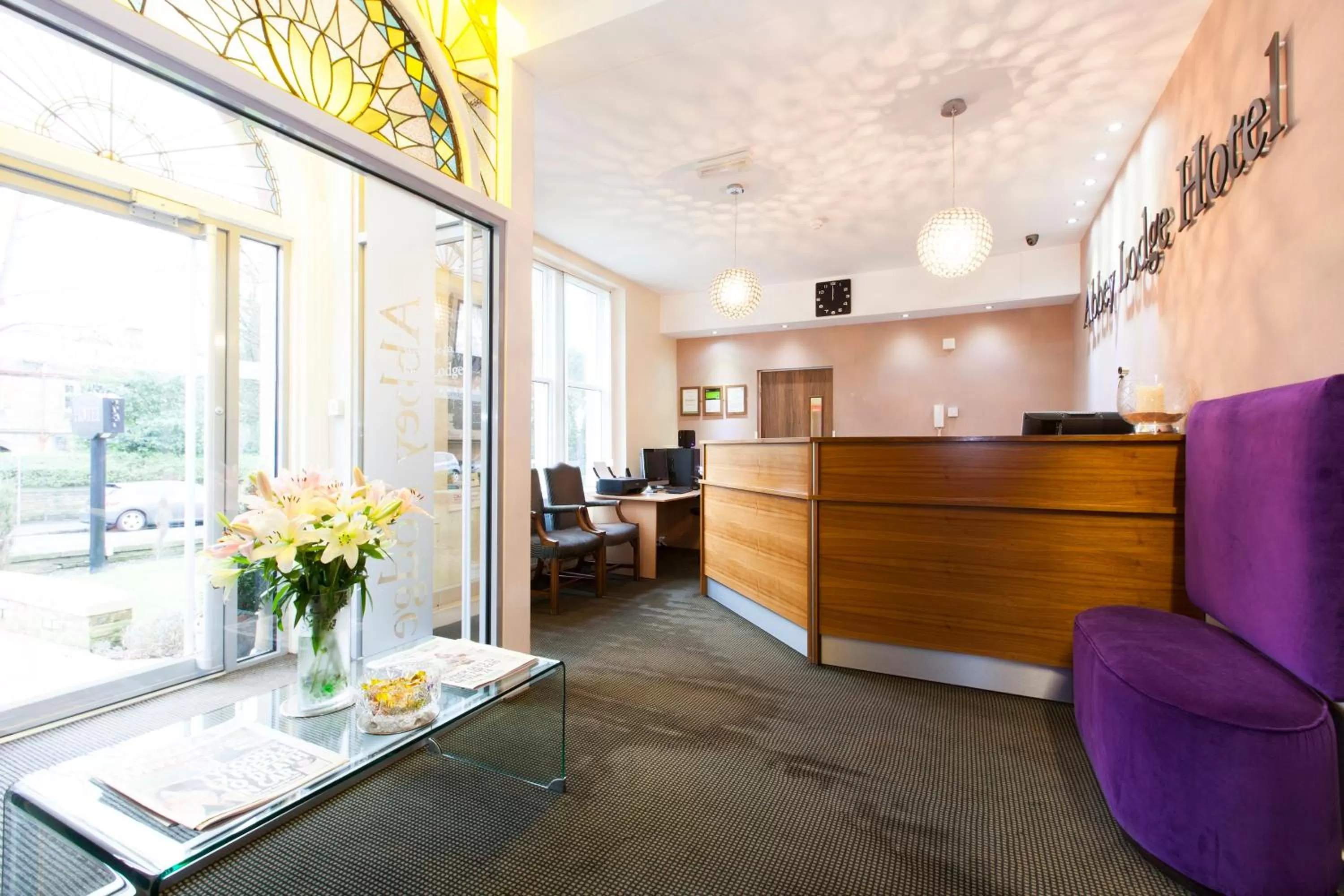 Lobby or reception in The Abbey Lodge Hotel