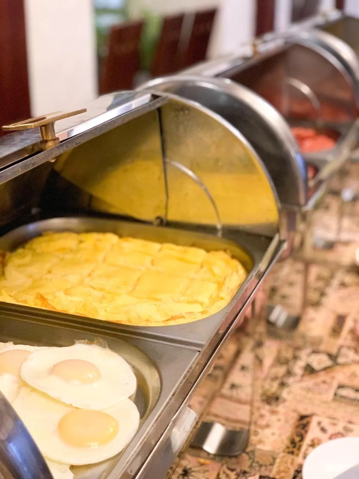Food close-up in Ukraina Hotel