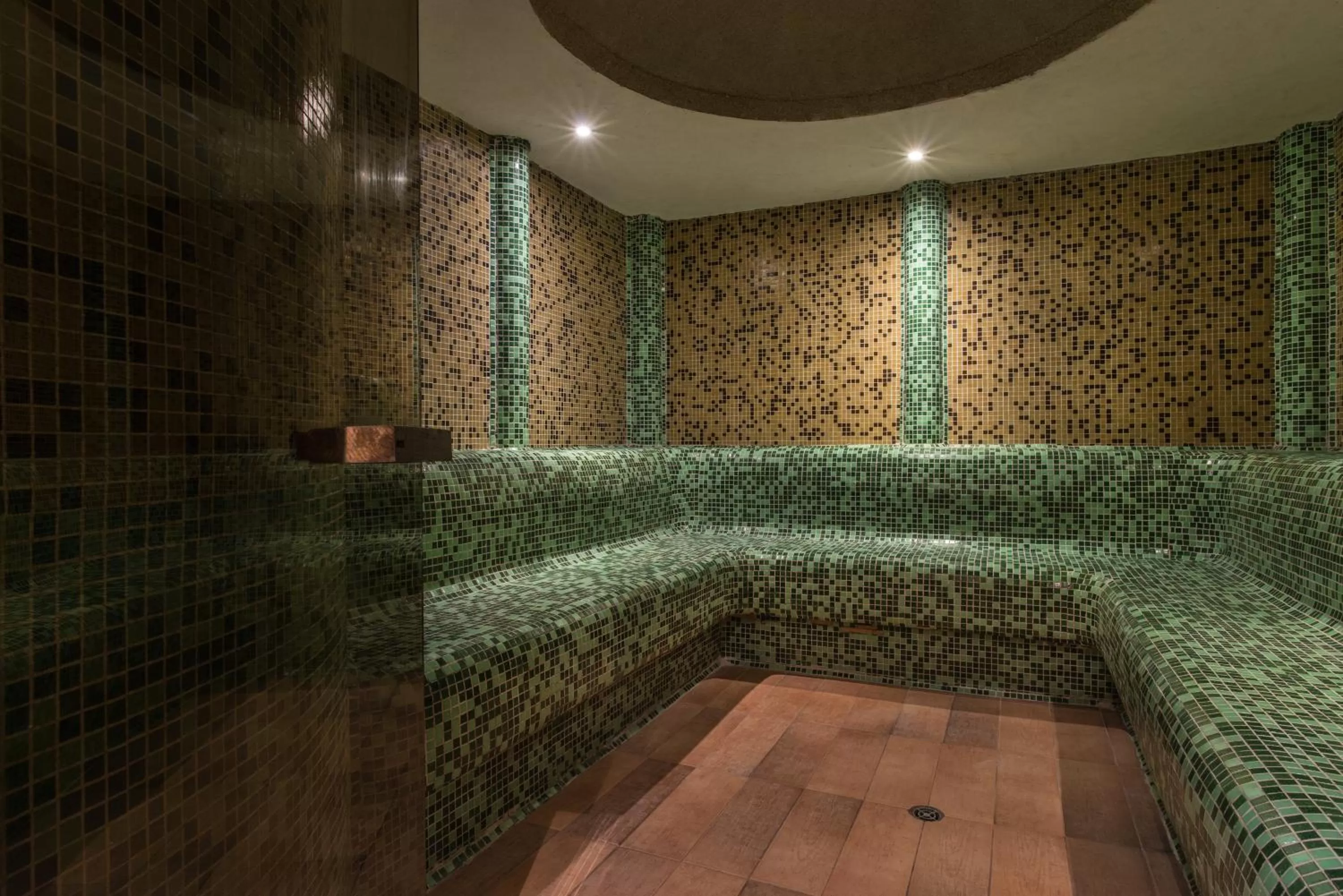 Steam room in Mura Hotel