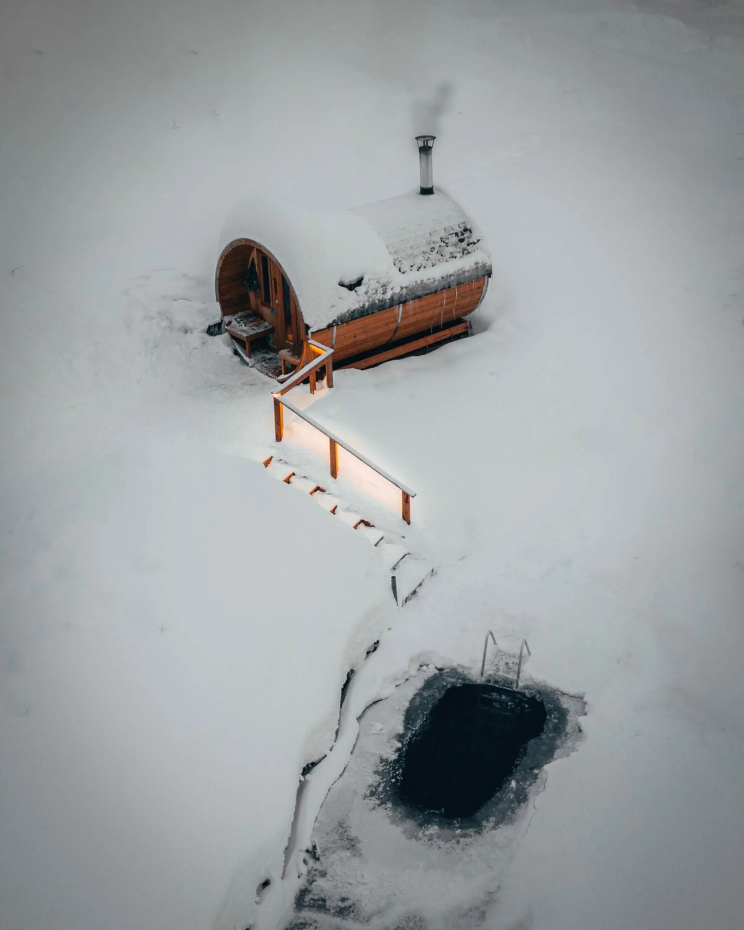 Natural landscape in Aurora Village Ivalo