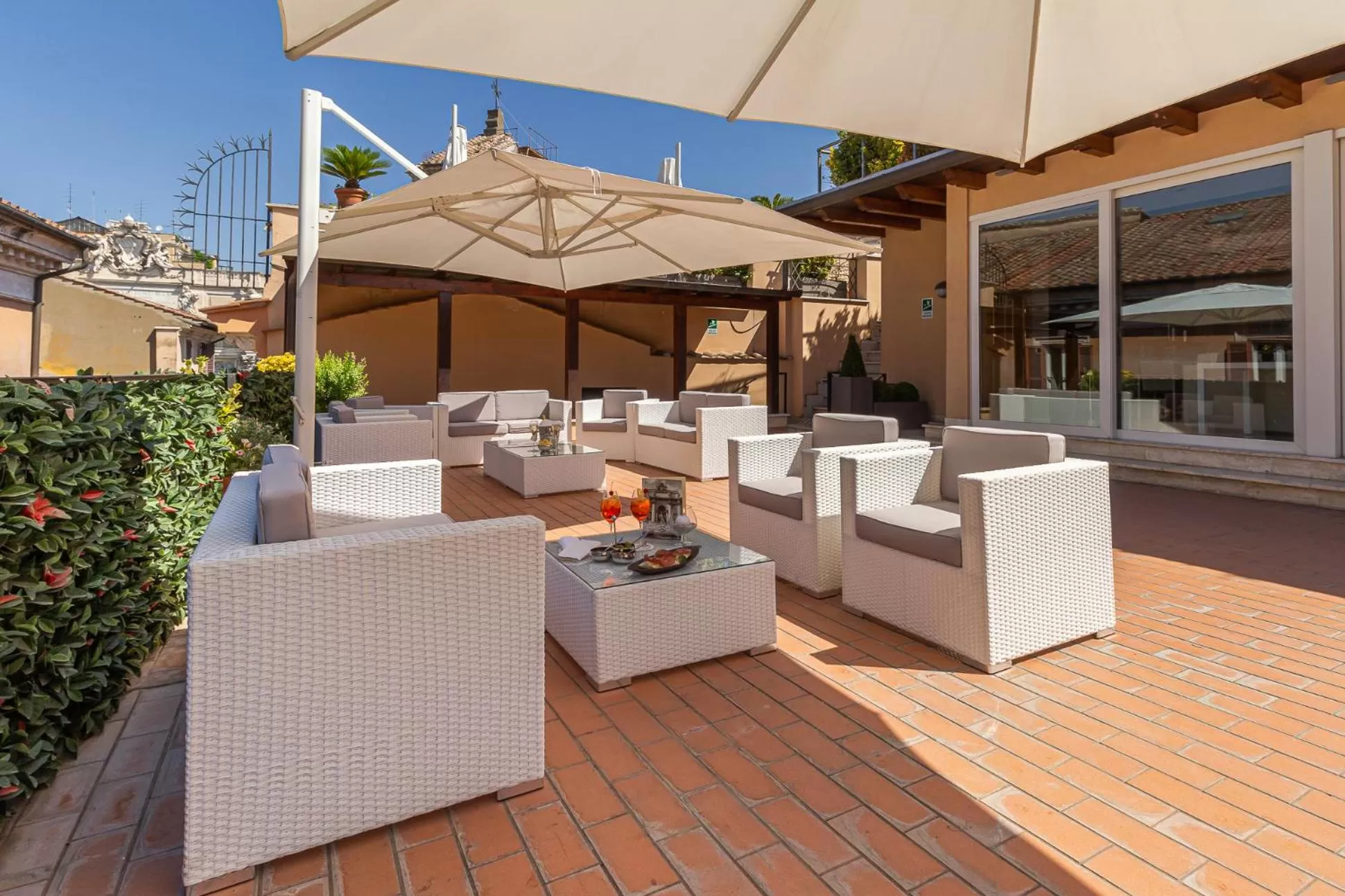 Patio in Harry's Bar Trevi Hotel & Restaurant