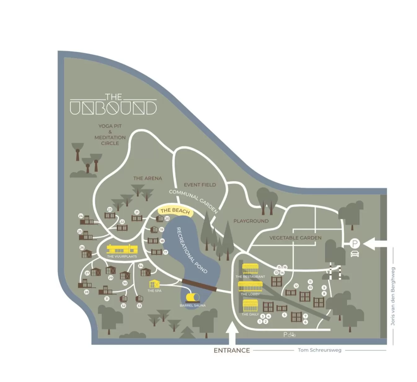 Floor plan in The Unbound Amsterdam