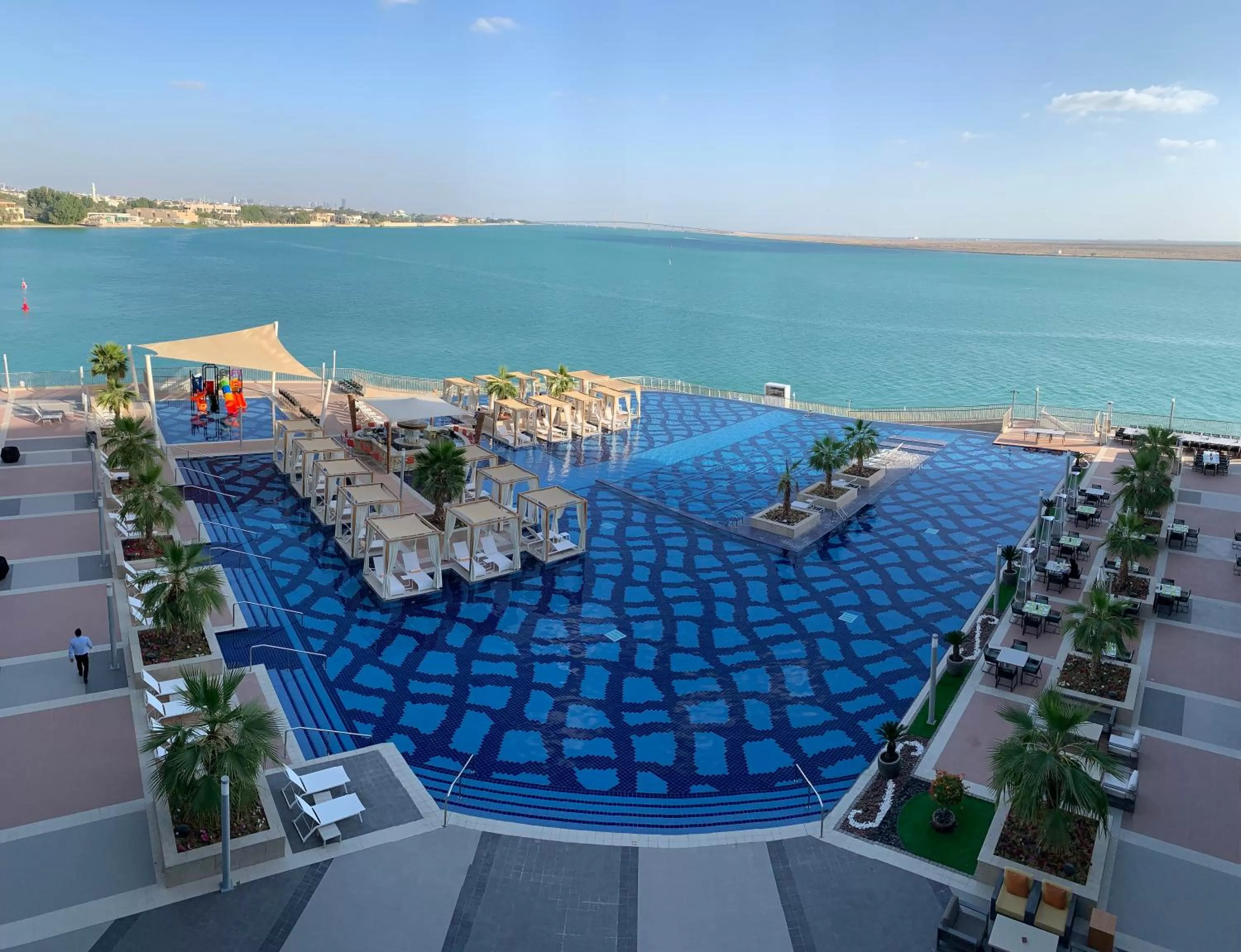 Pool view in Royal M Hotel Abu Dhabi by Gewan