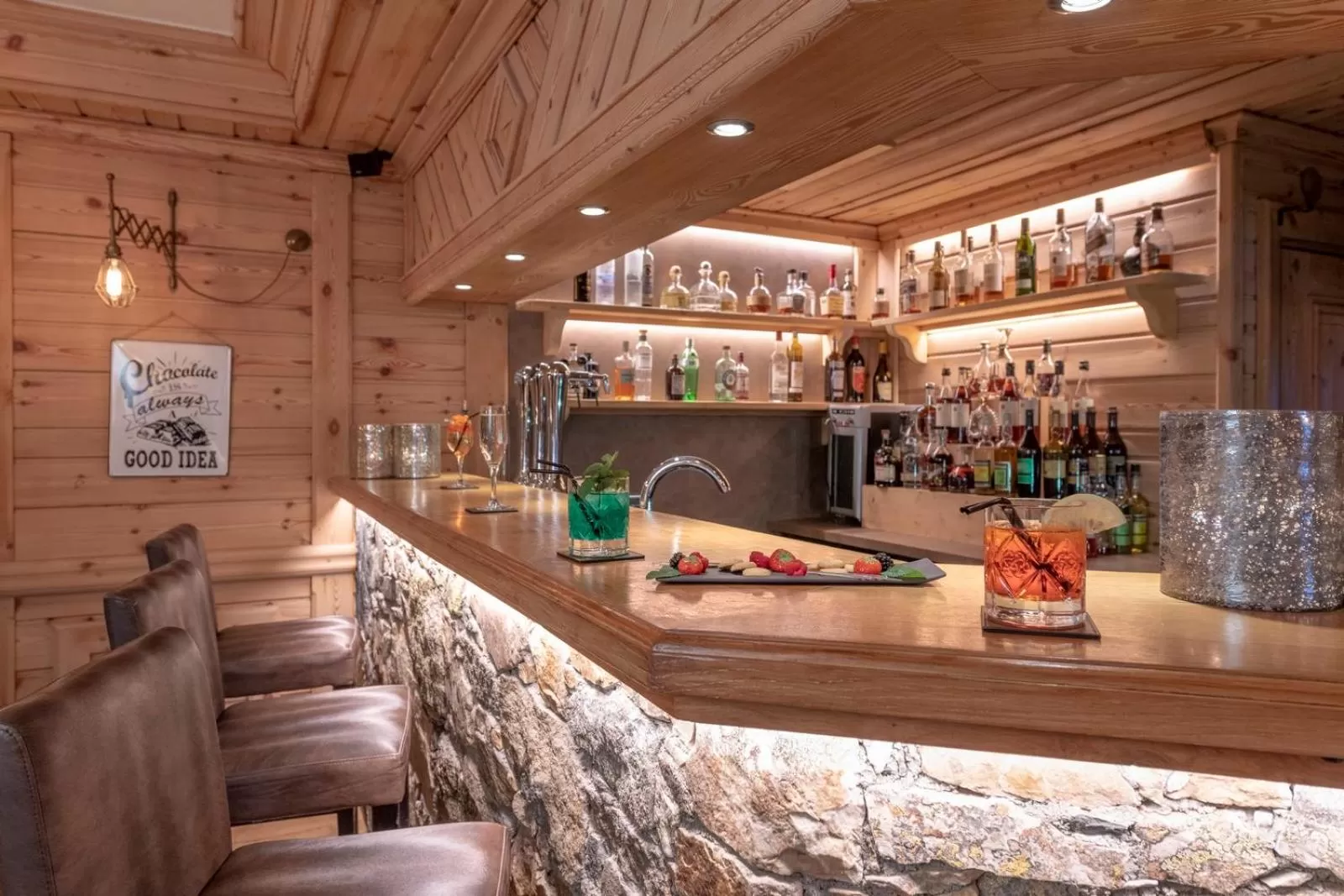 Lounge or bar in Hotel La Chaudanne