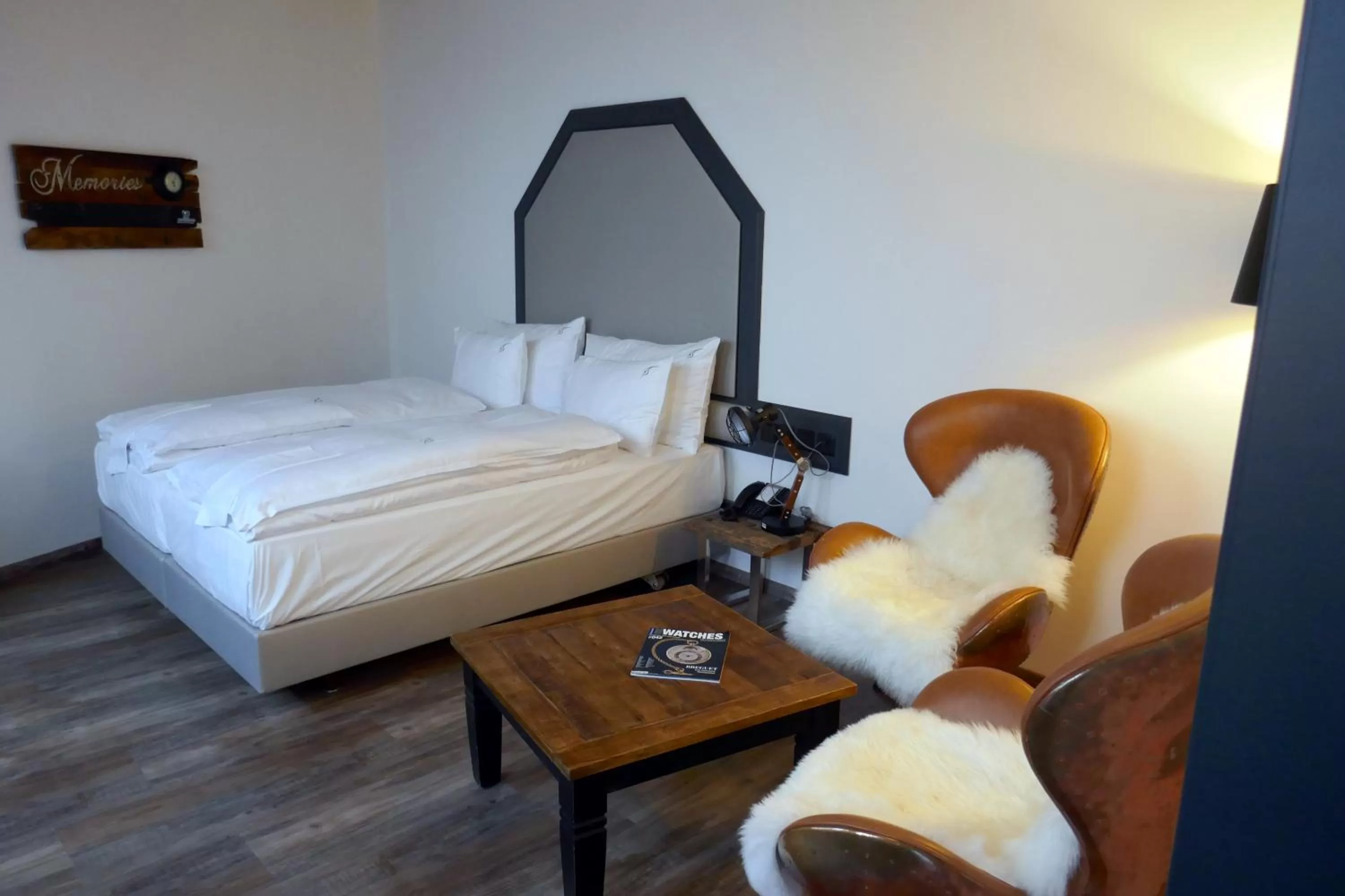 Bed in Boutiquehotel Thessoni Classic & Self service Residence Home Zürich