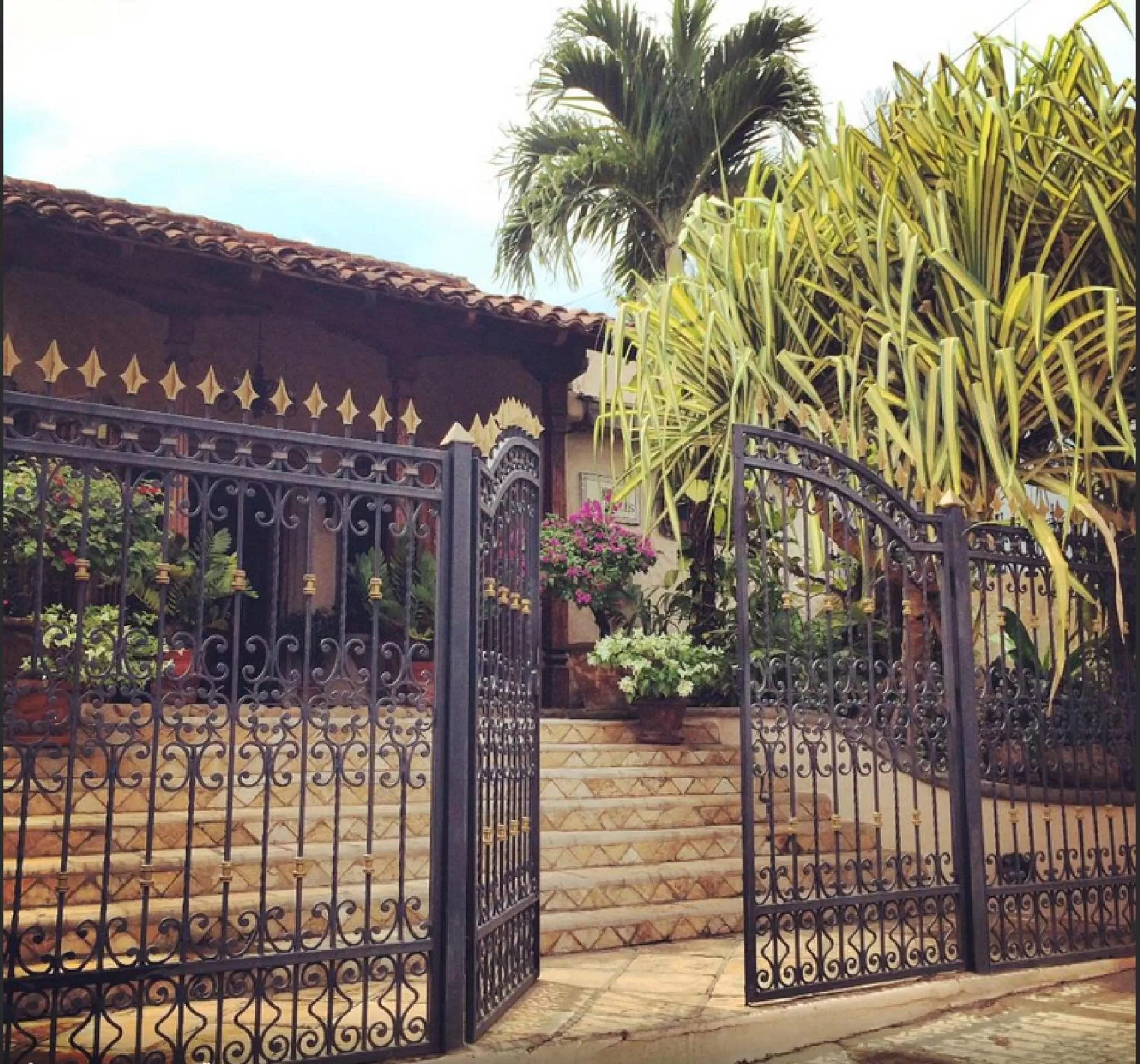 Facade/entrance in Hotel Los Robles, Managua, Nicaragua