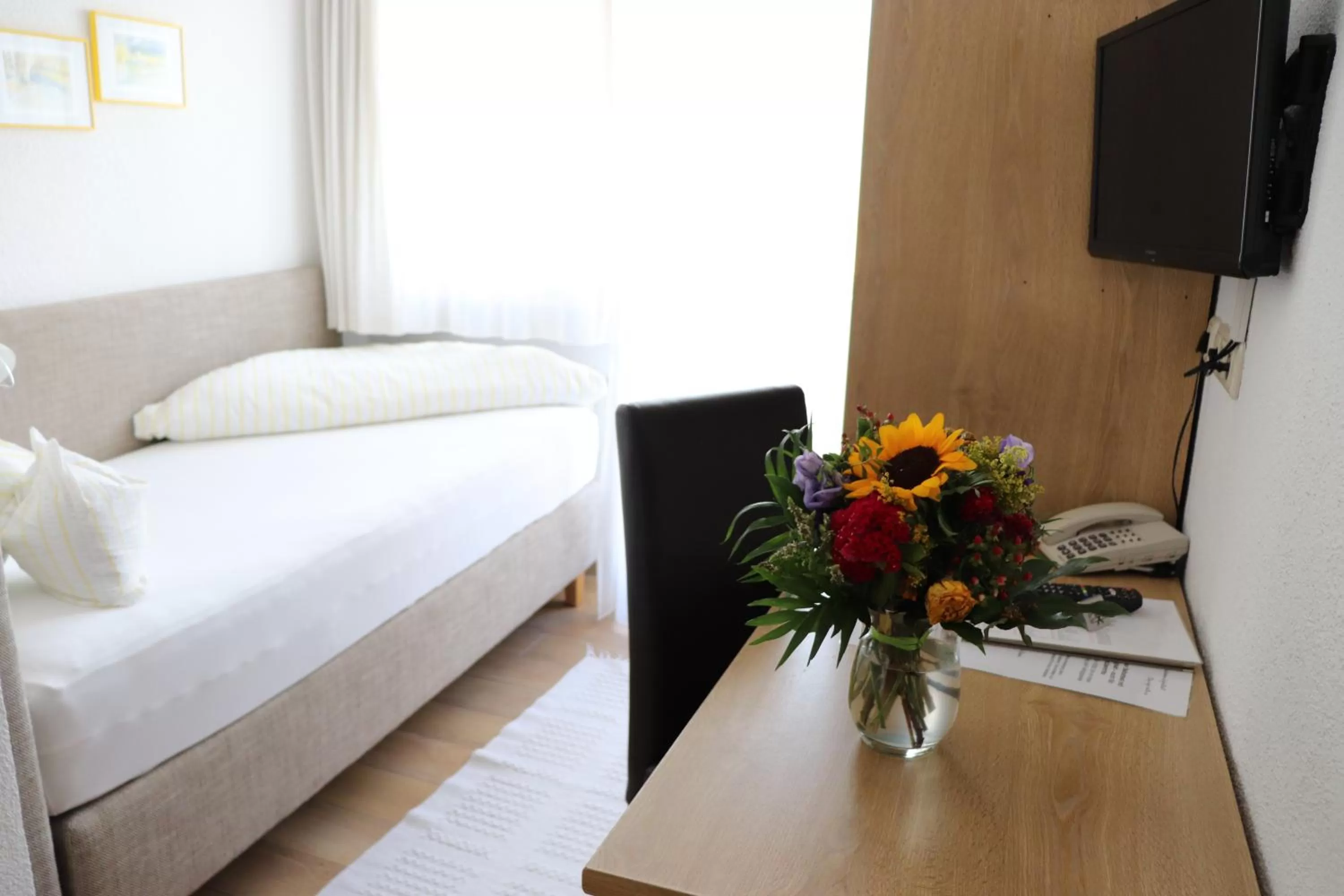 Bed in Hotel Theresia Garni