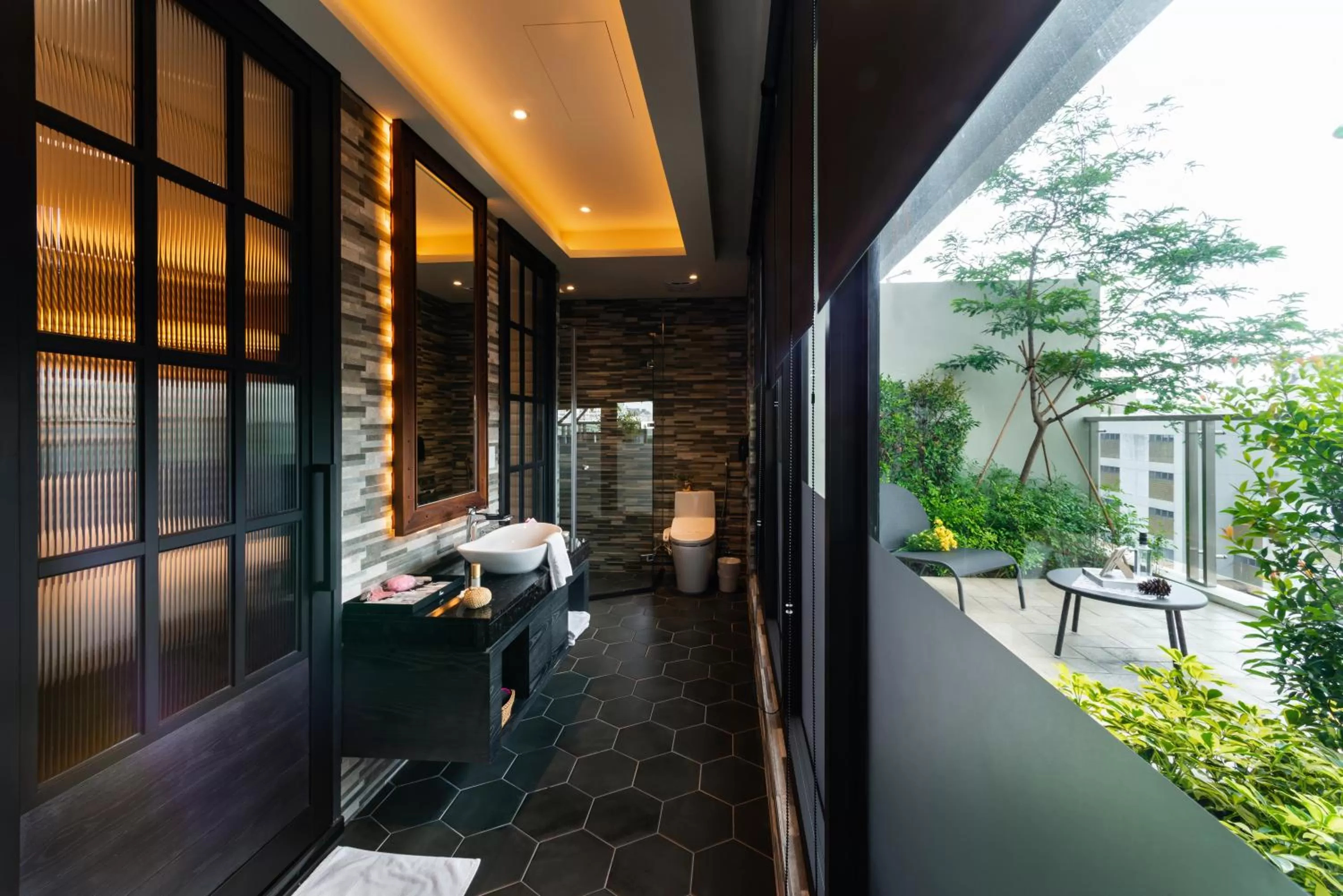 Balcony/Terrace in Norway Forest Motel - Wen Chuang Branch