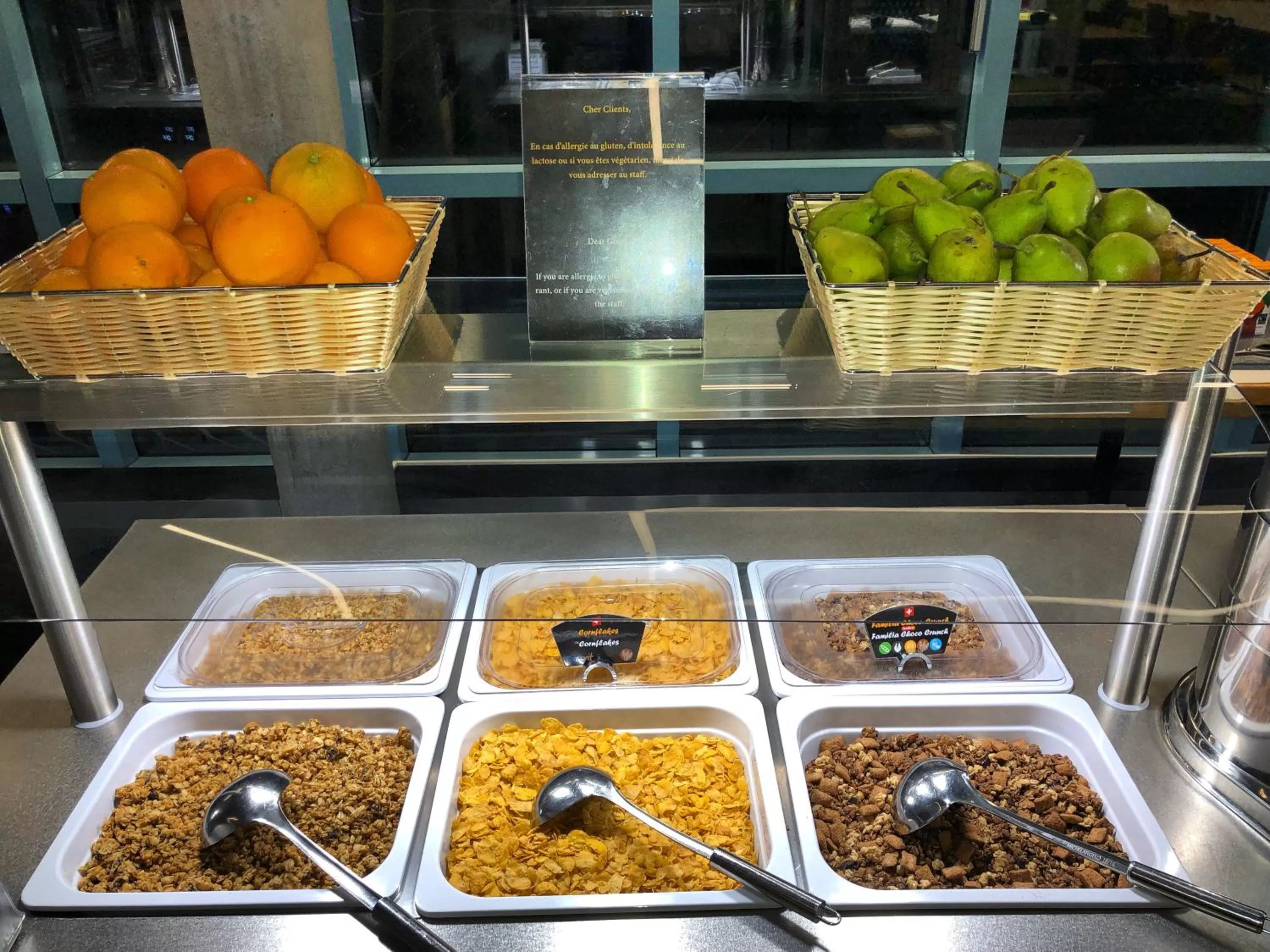 Breakfast in Geneva Hostel