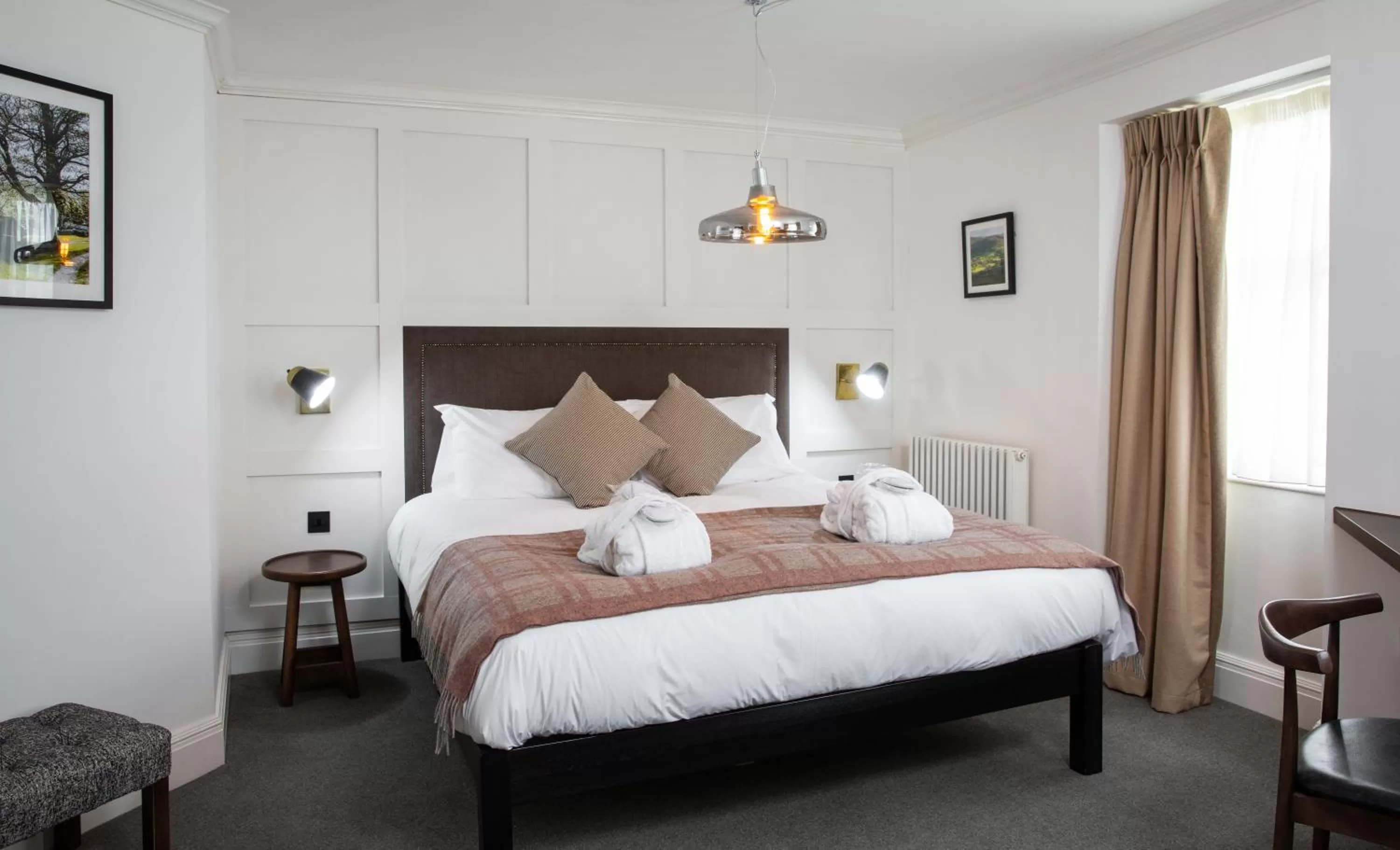 Bed in The Black Bull Inn