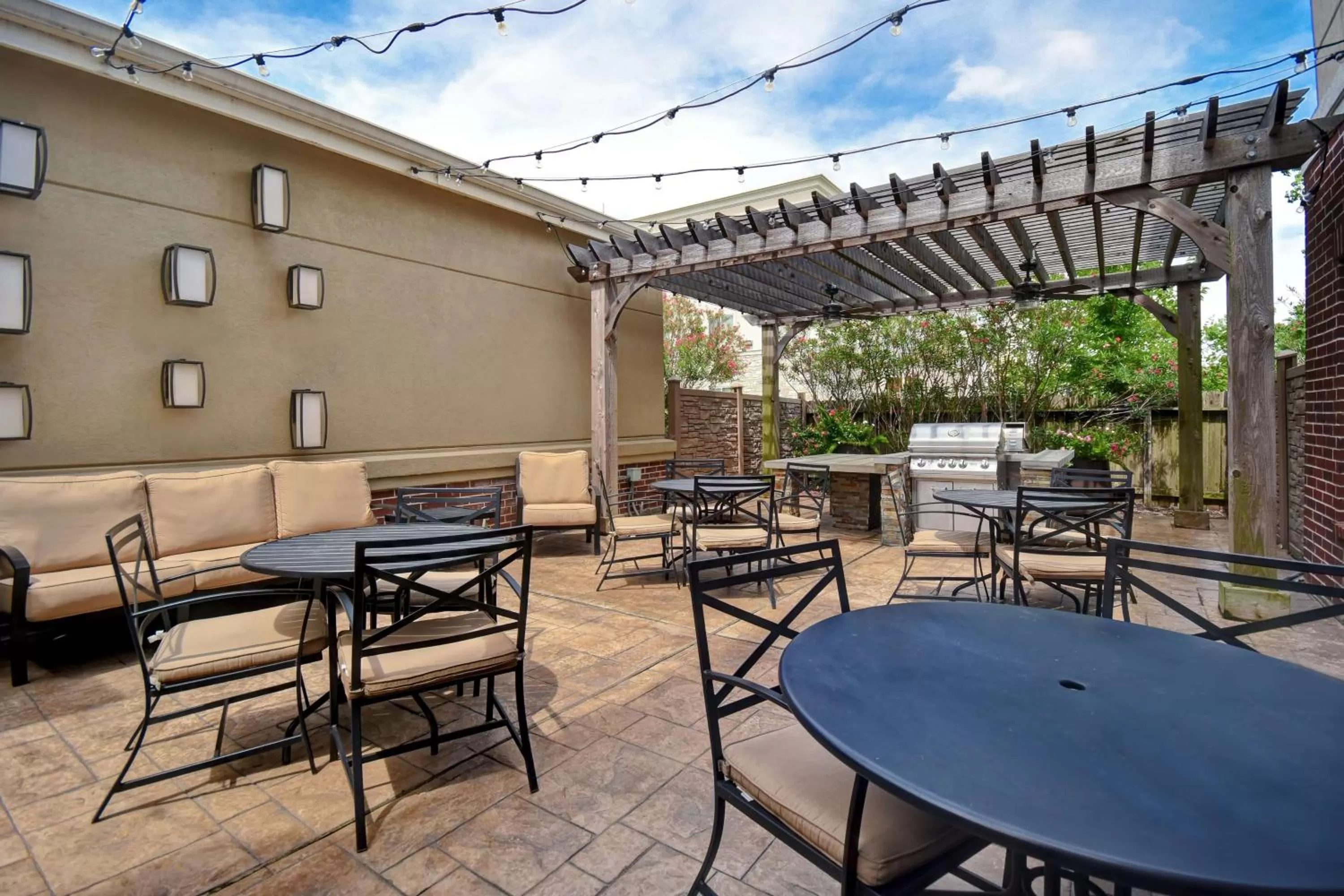 Patio in Homewood Suites By Hilton HOU Intercontinental Airport