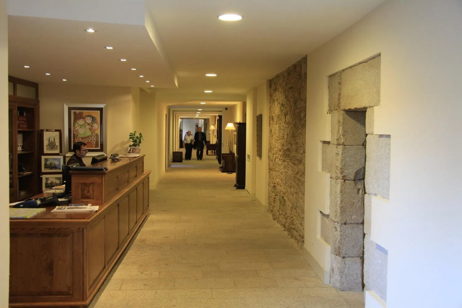 Lobby or reception in Hospedería San Martín Pinario