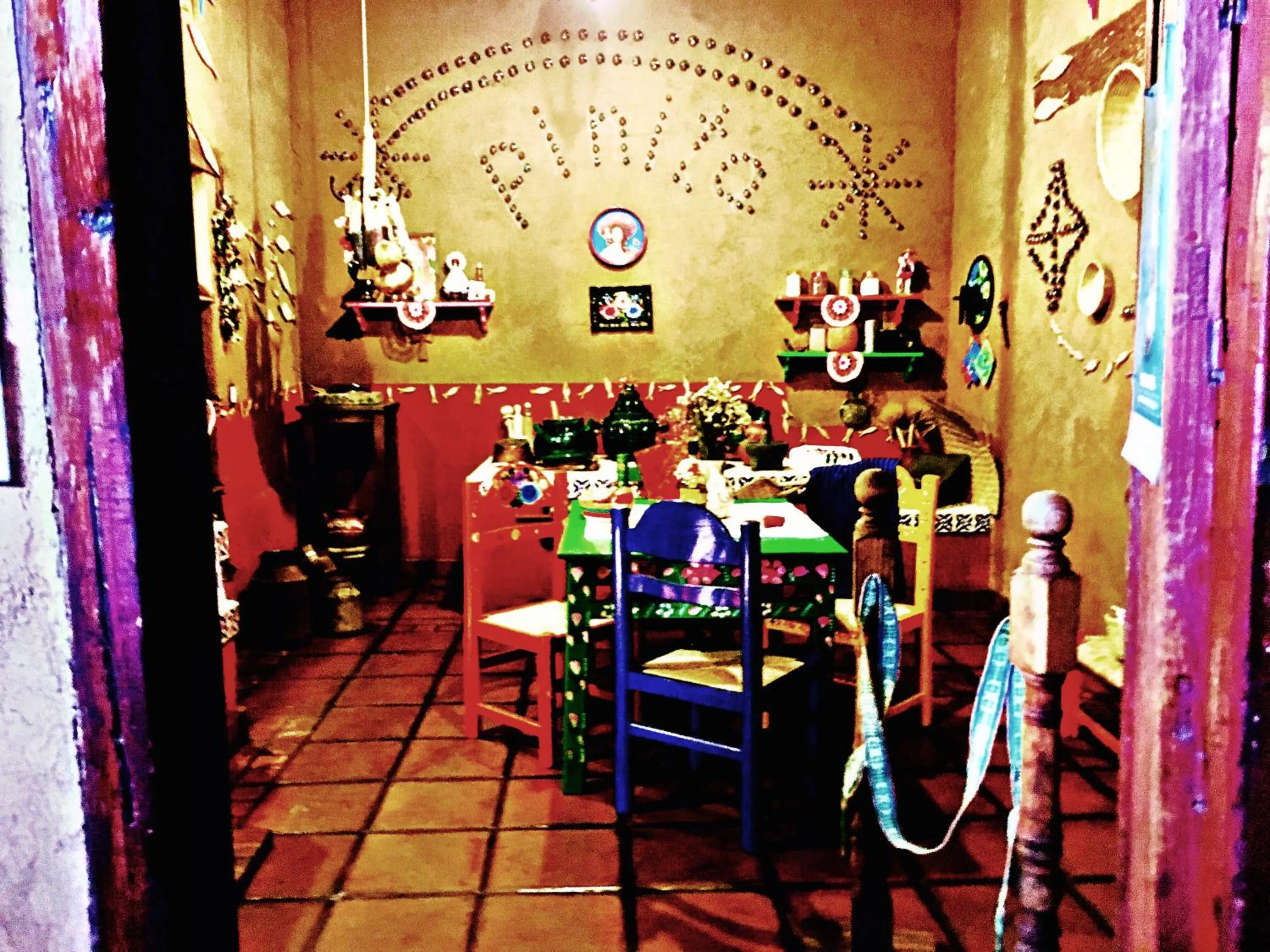 Decorative detail in Hotel Refugio del Angel