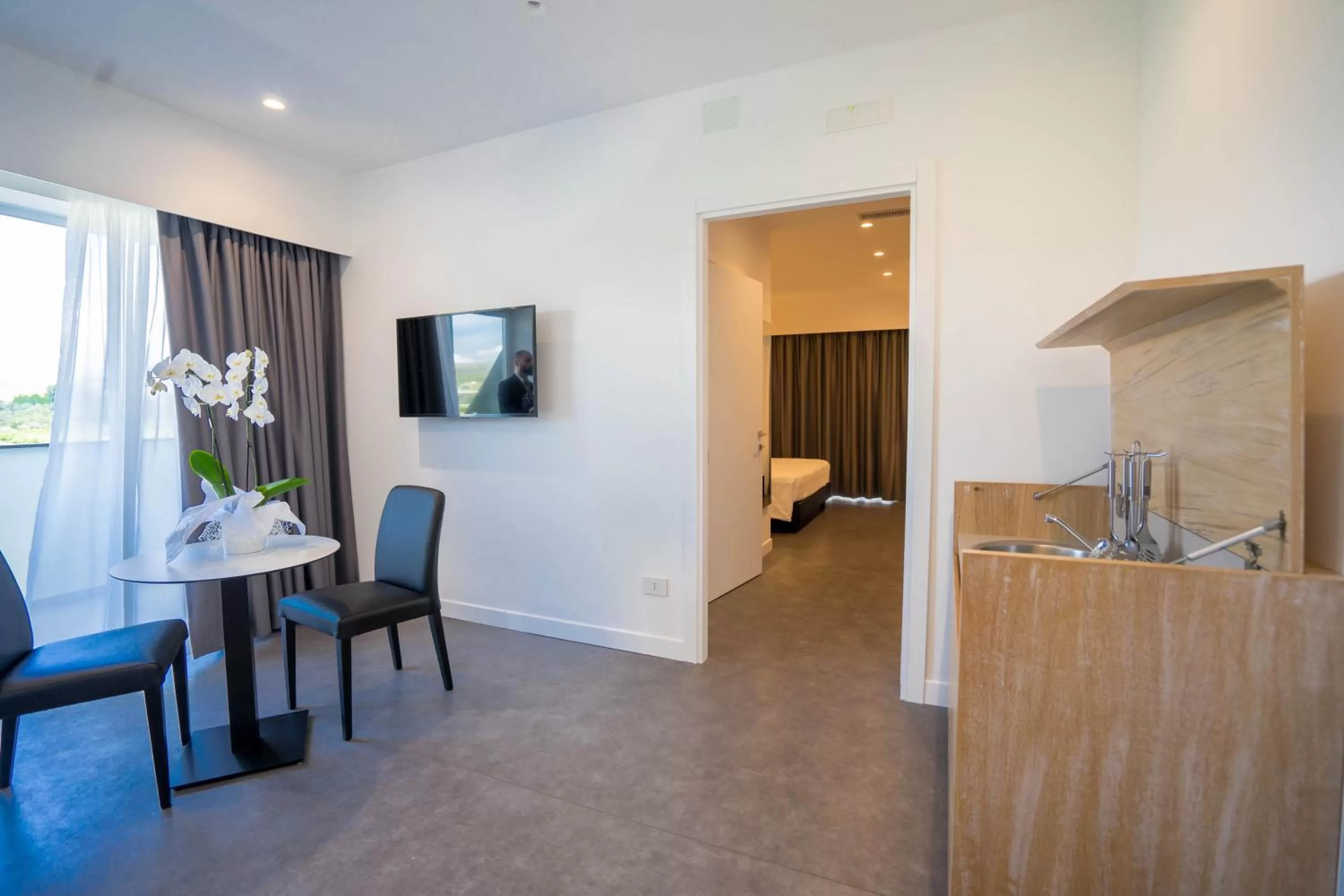 Seating area in PM Hotel