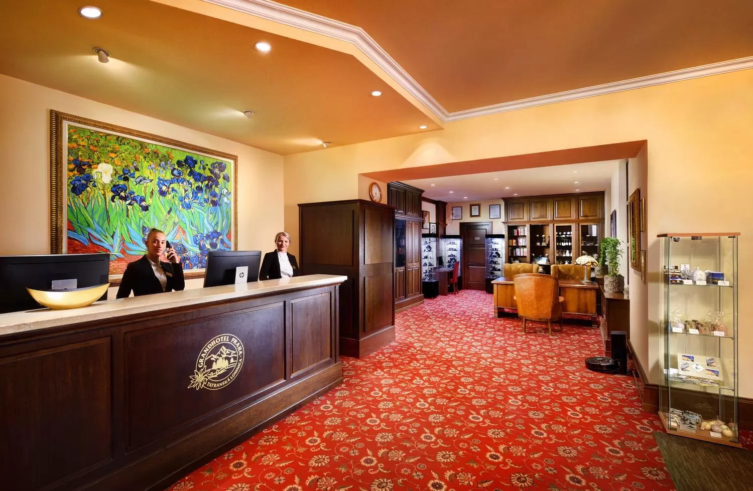 Lobby or reception in Grand Hotel Praha