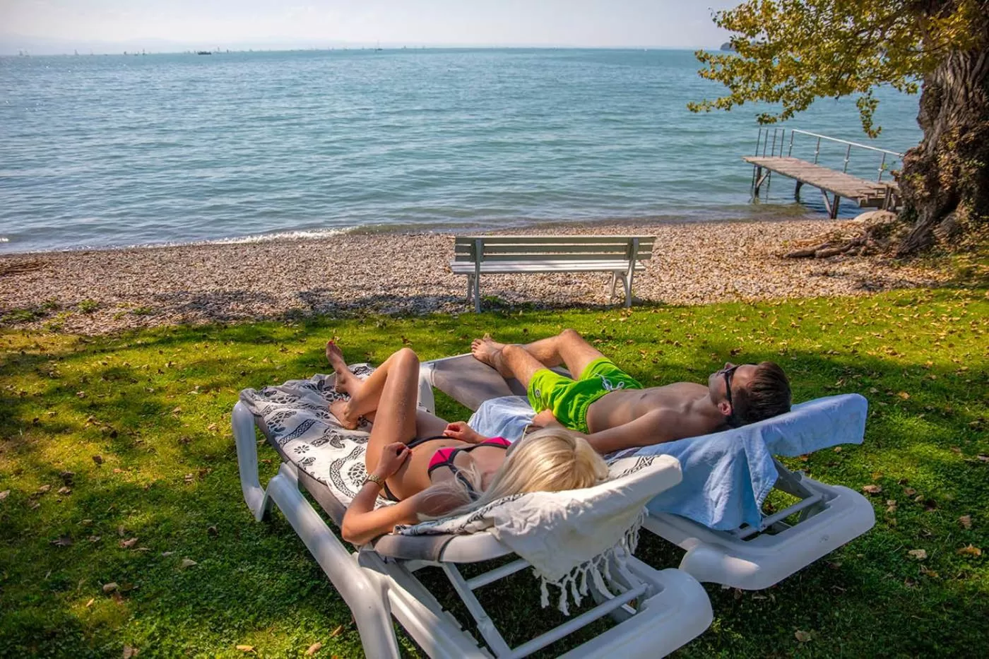 Beach, Guests in Bodensee-Hotel Sonnenhof