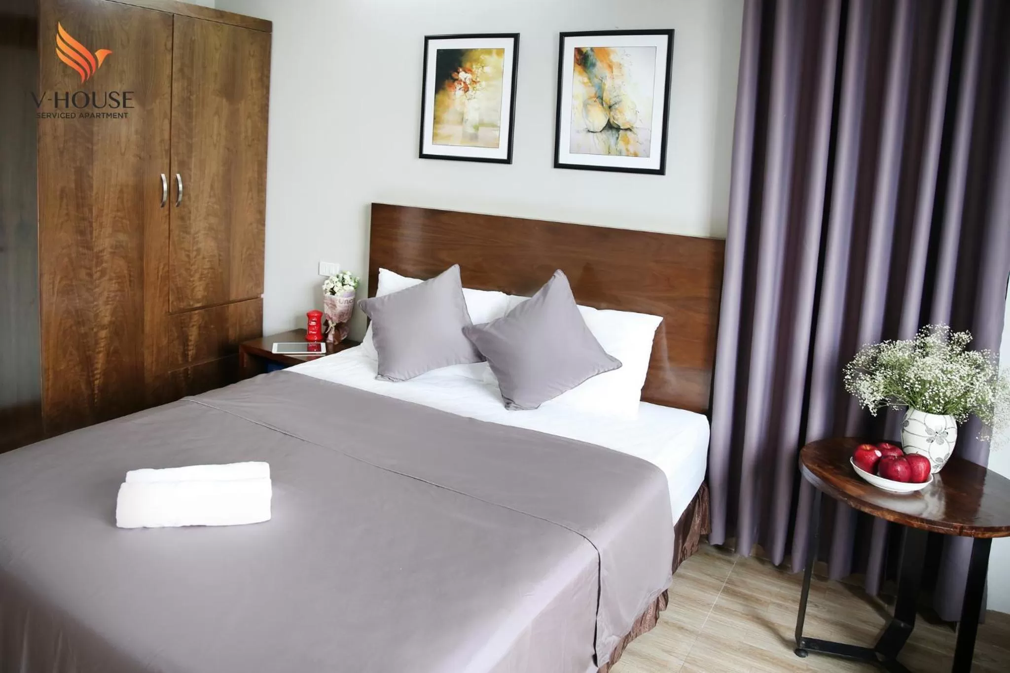 Bed in V House 6 Serviced Apartment