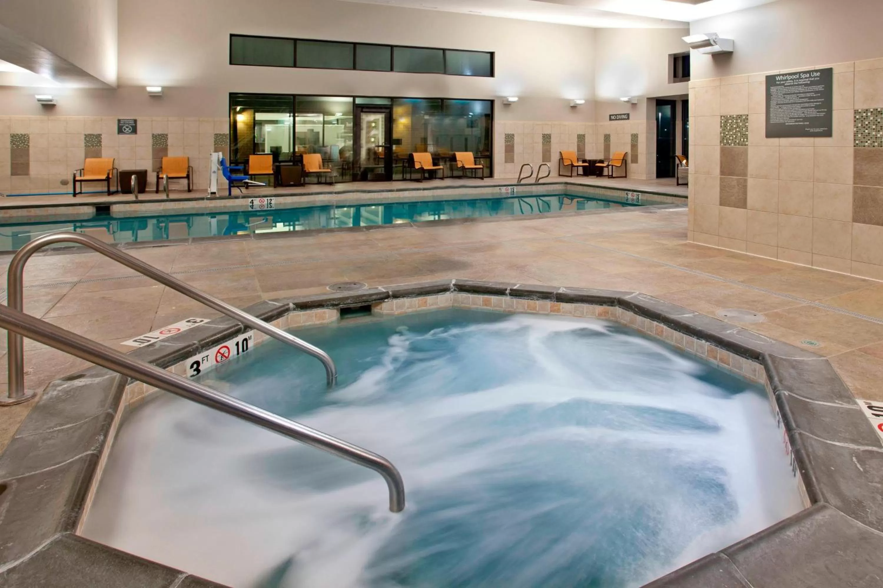Swimming pool in Residence Inn by Marriott Portland Airport at Cascade Station
