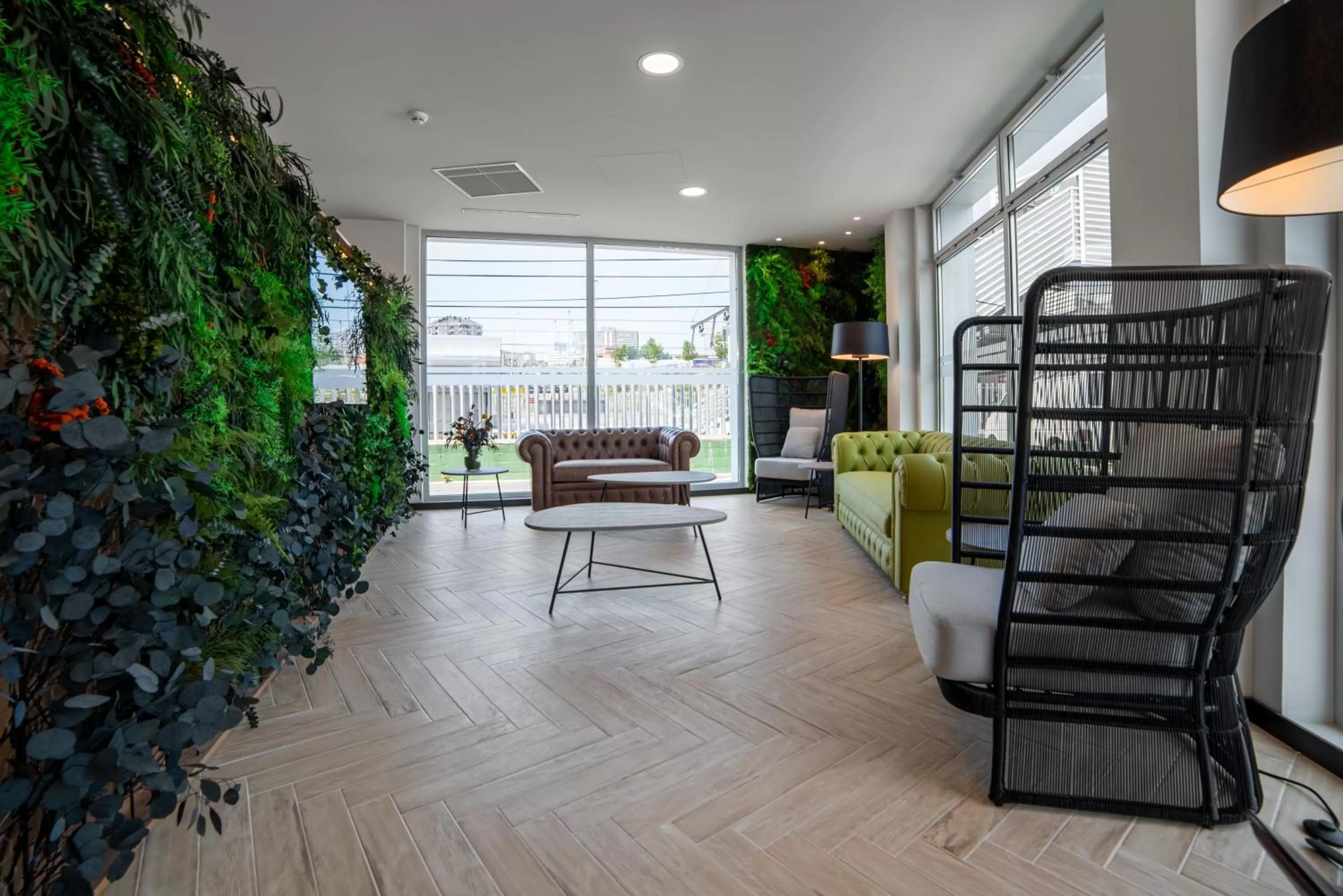 Lobby or reception in Hotel Bed4U Santander