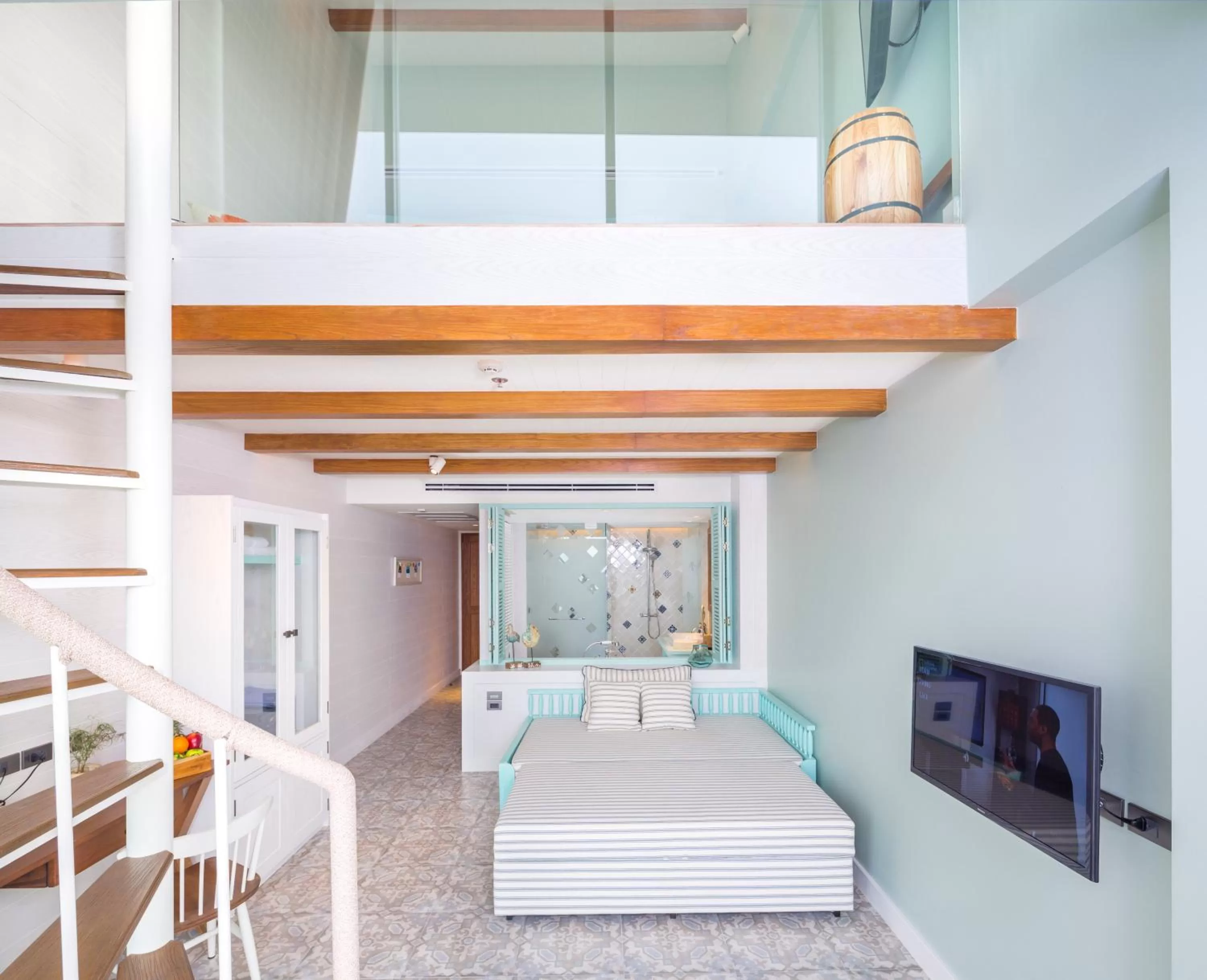 Living room, Bed in Kept Bangsaray Hotel Pattaya