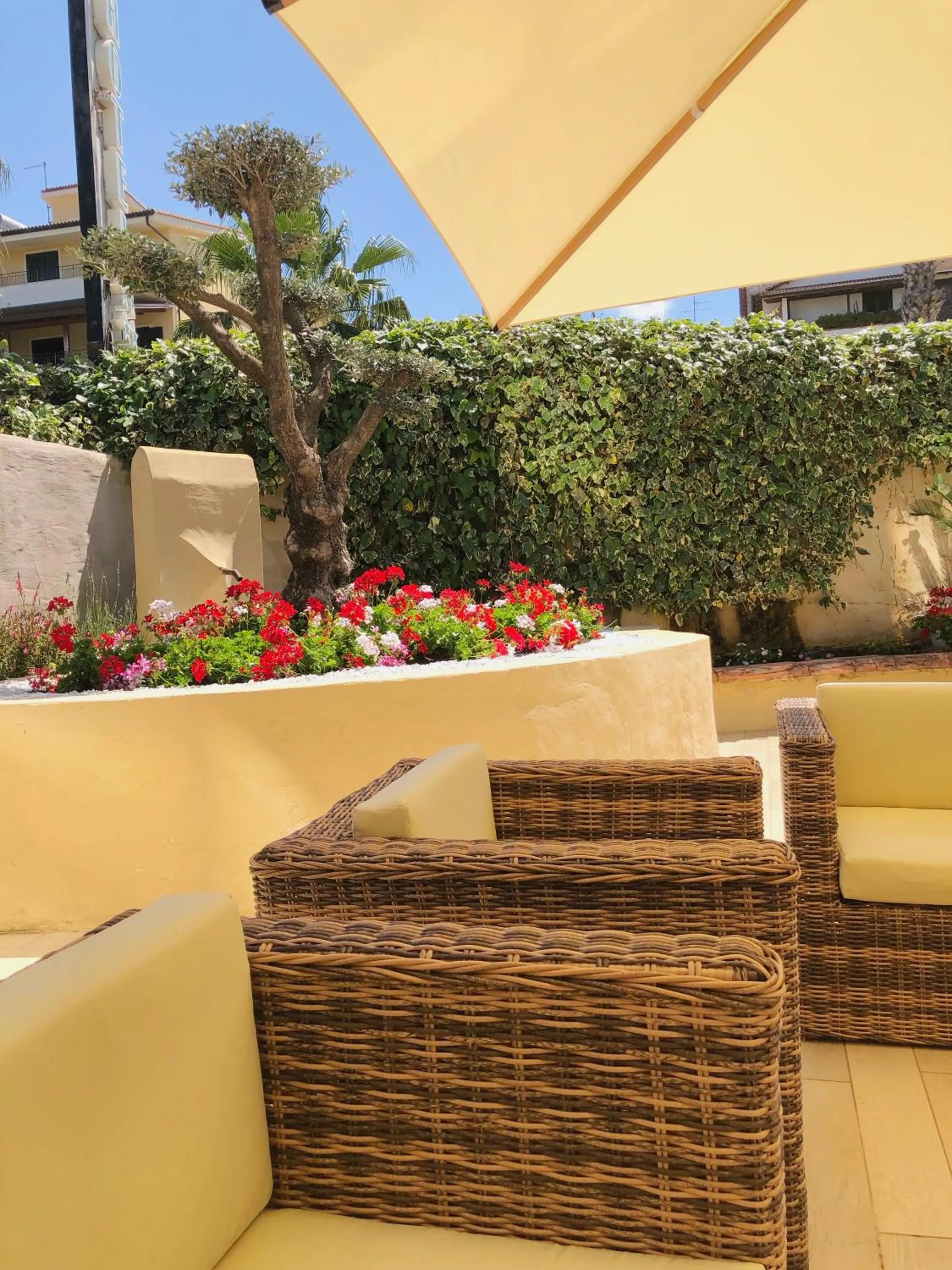 Garden view in Hotel Arcobaleno