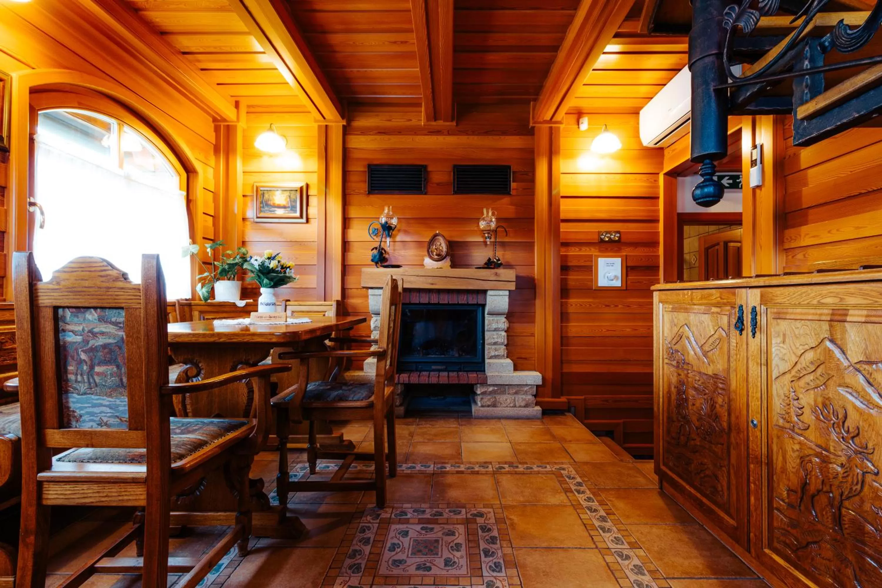 Seating area in Kulacs Csarda Panzio