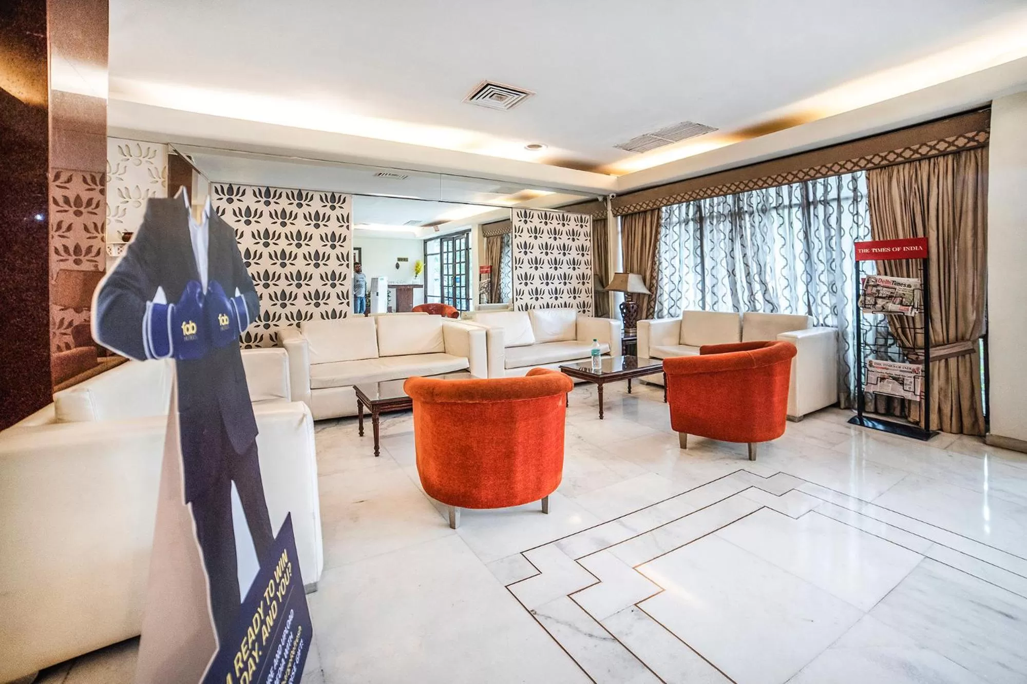 Seating area, Lobby/Reception in FabHotel BMK Grand