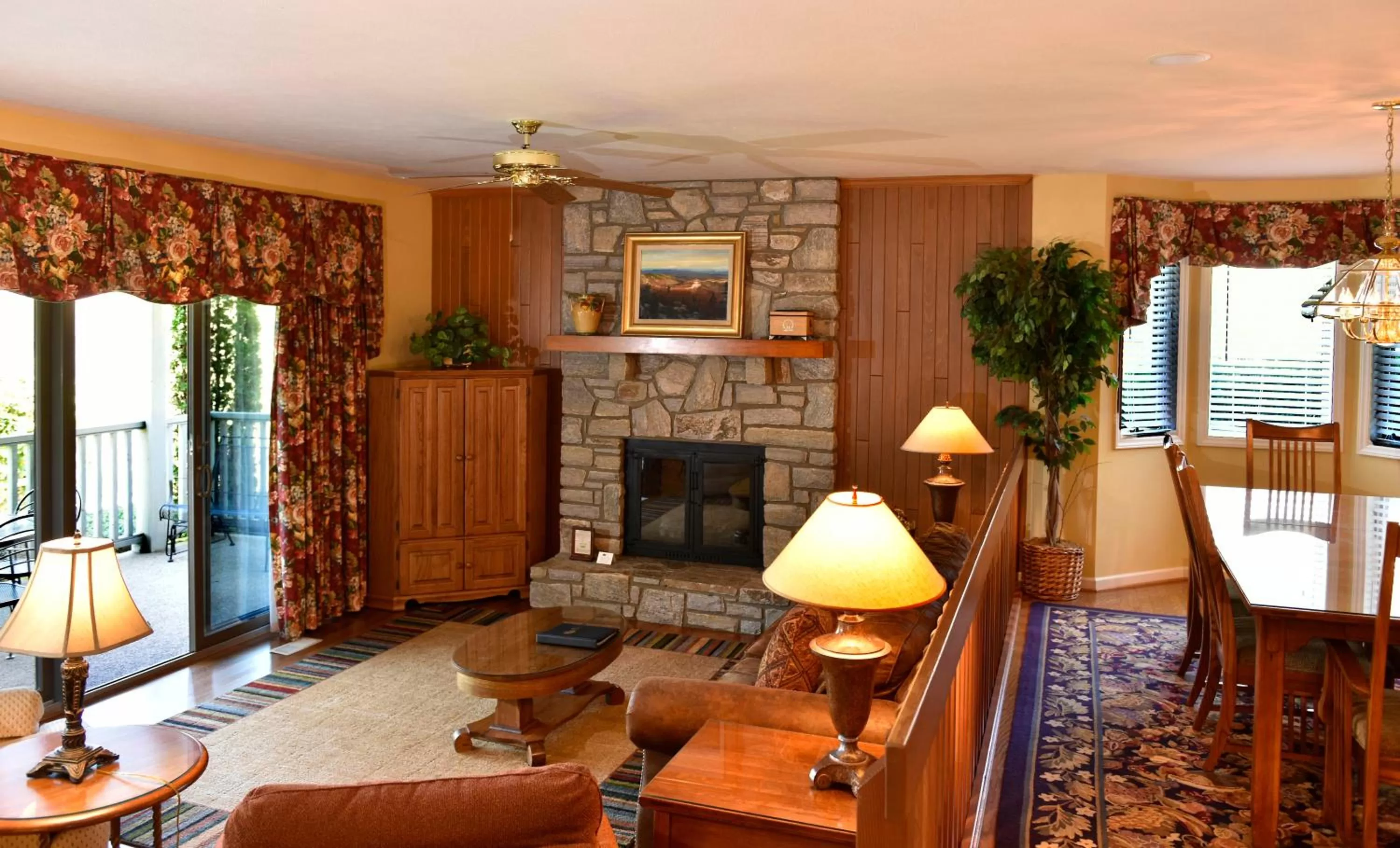 Living room in Chetola Resort Condominiums