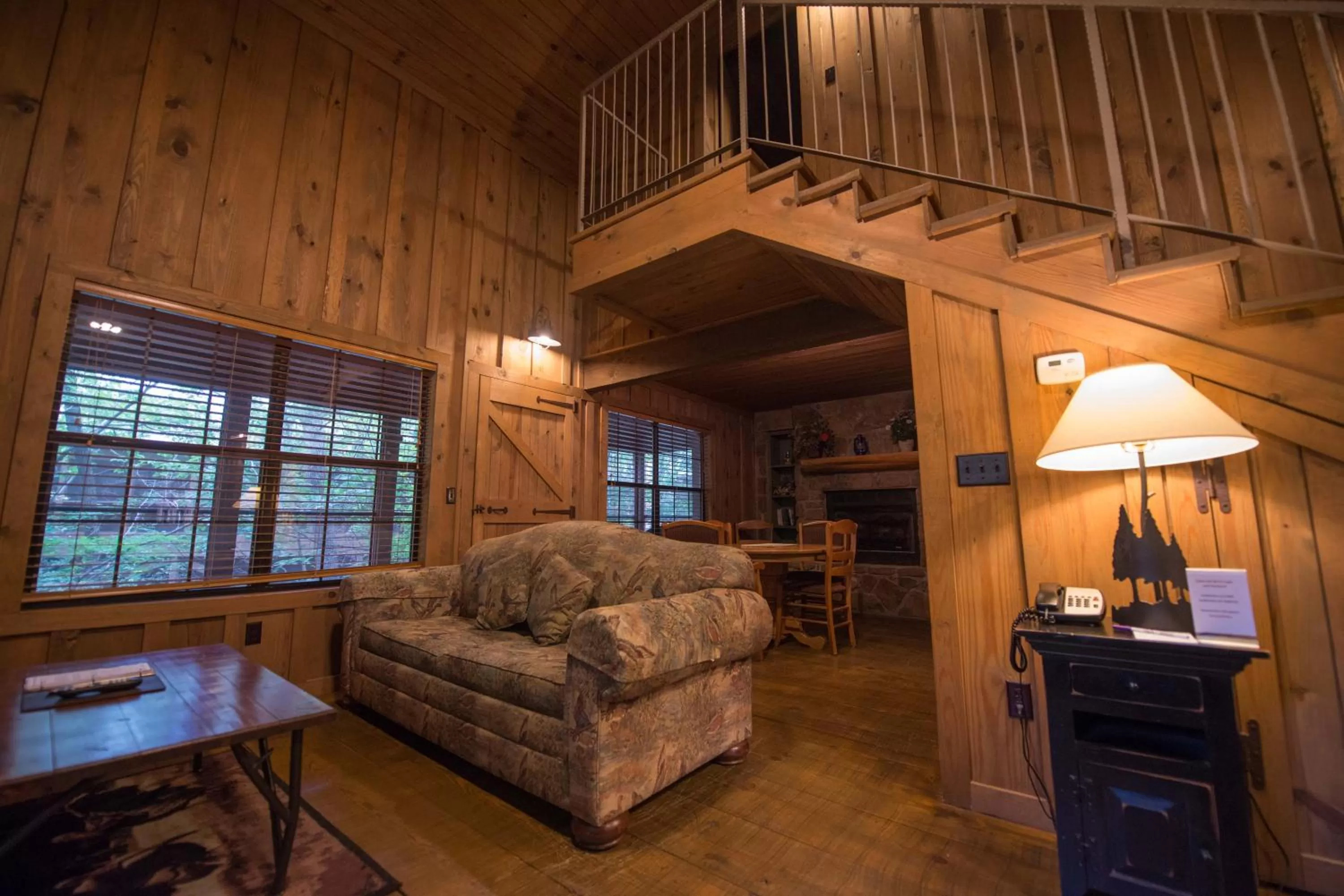 Living room in Cabins at Green Mountain, Trademark Collection by Wyndham