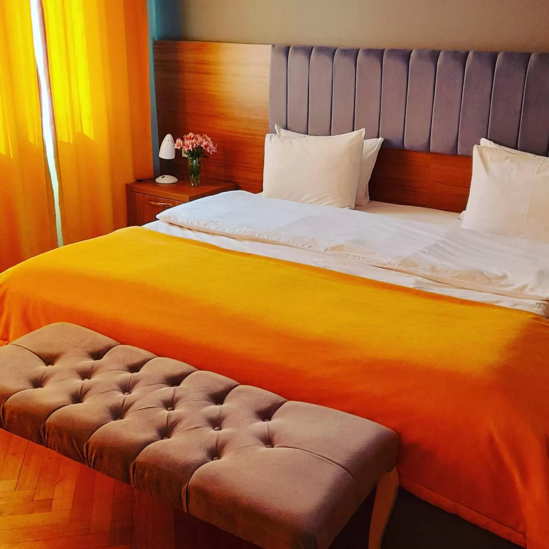 Photo of the whole room, Bed in Palm Hotel