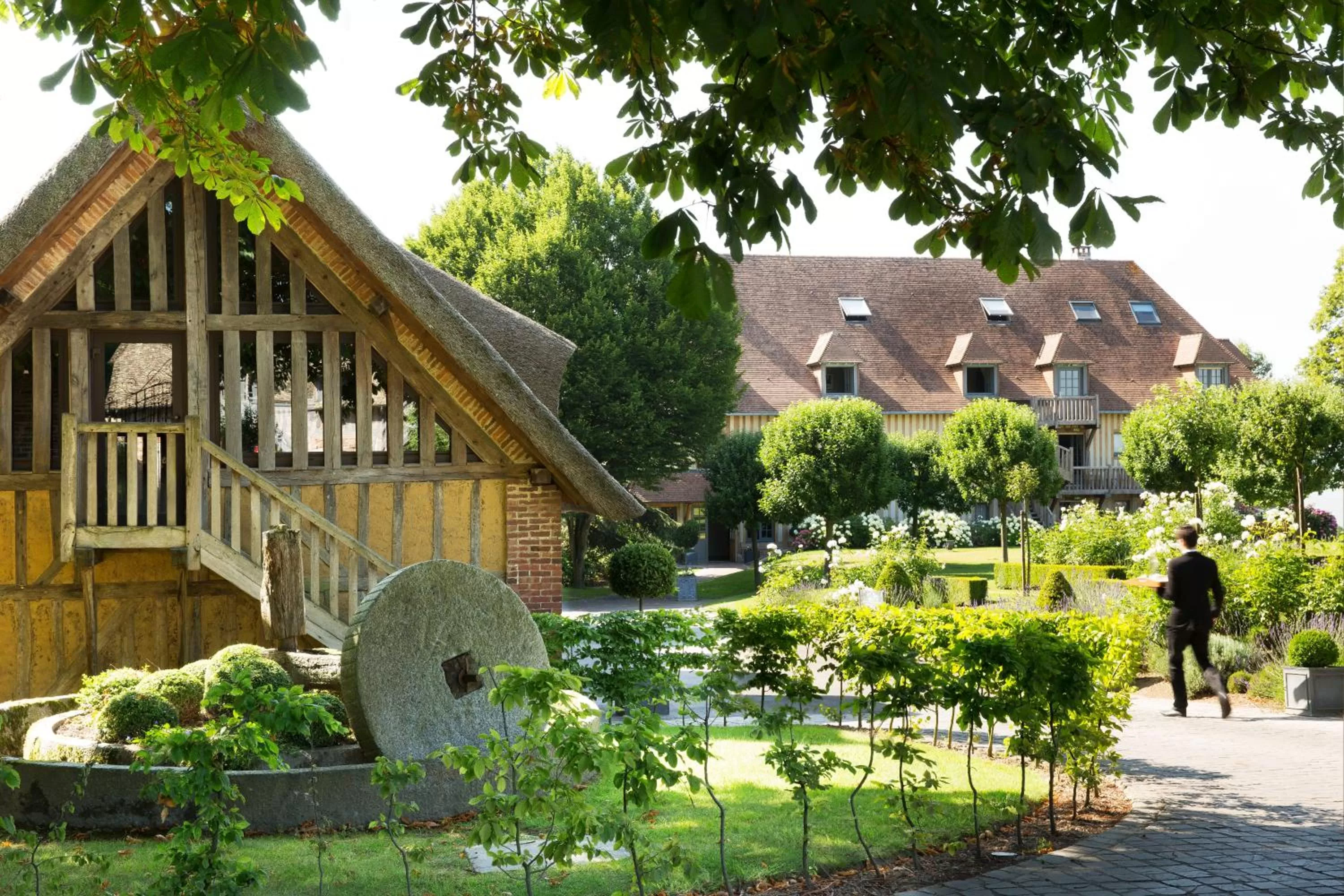 Garden in La Ferme Saint Simeon Hotel & Spa - Relais & Chateaux
