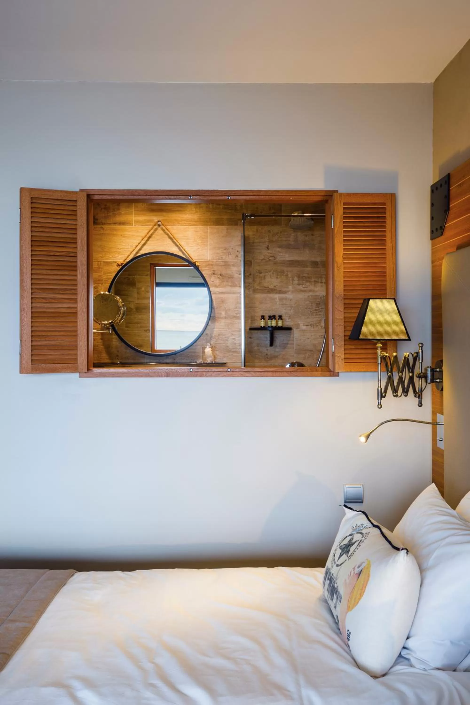 Bathroom, Bed in Côte Ouest Thalasso & Spa Les Sables d'Olonne - MGallery Collection