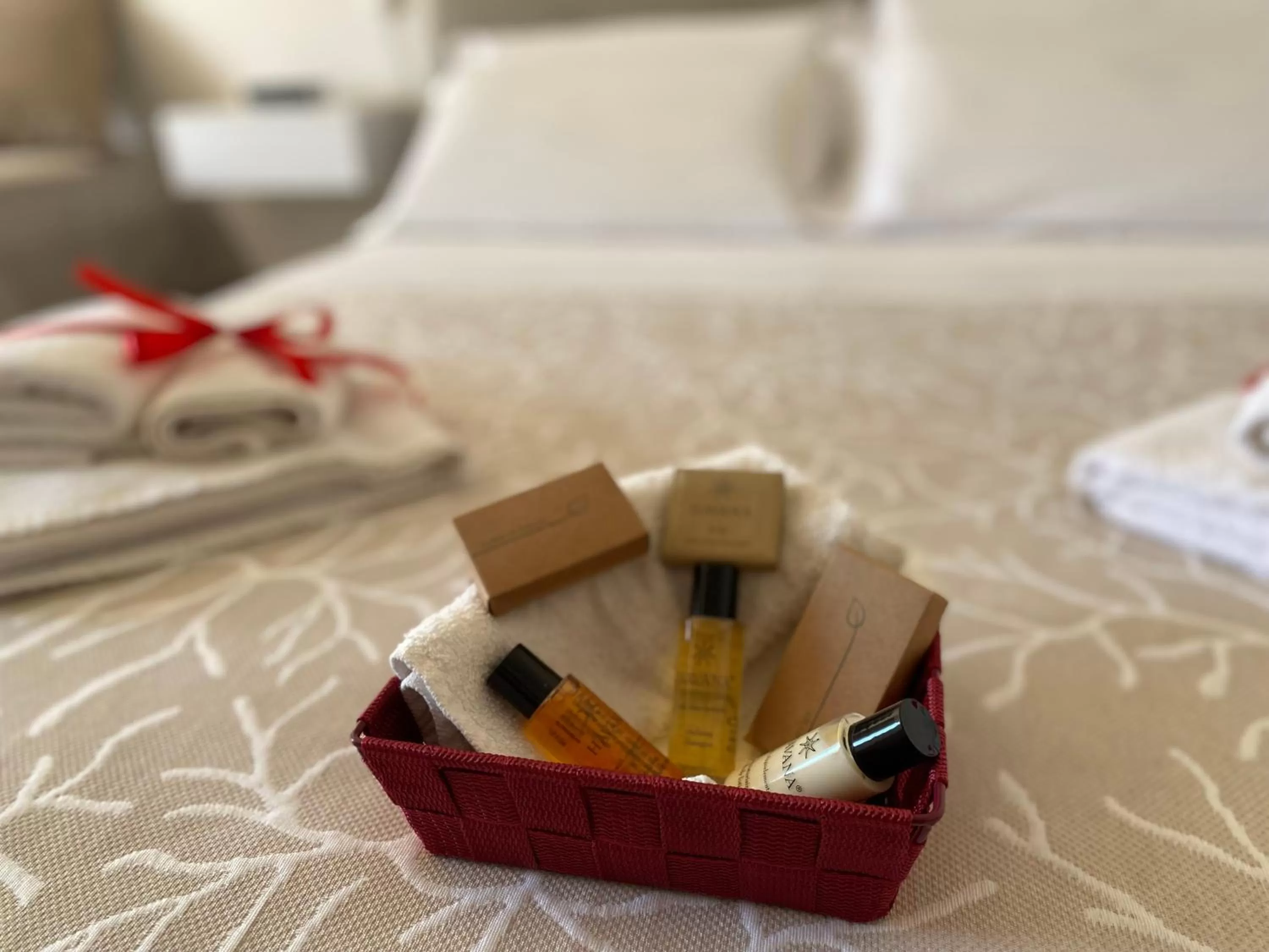 Bed in Rossocorallo Rooms