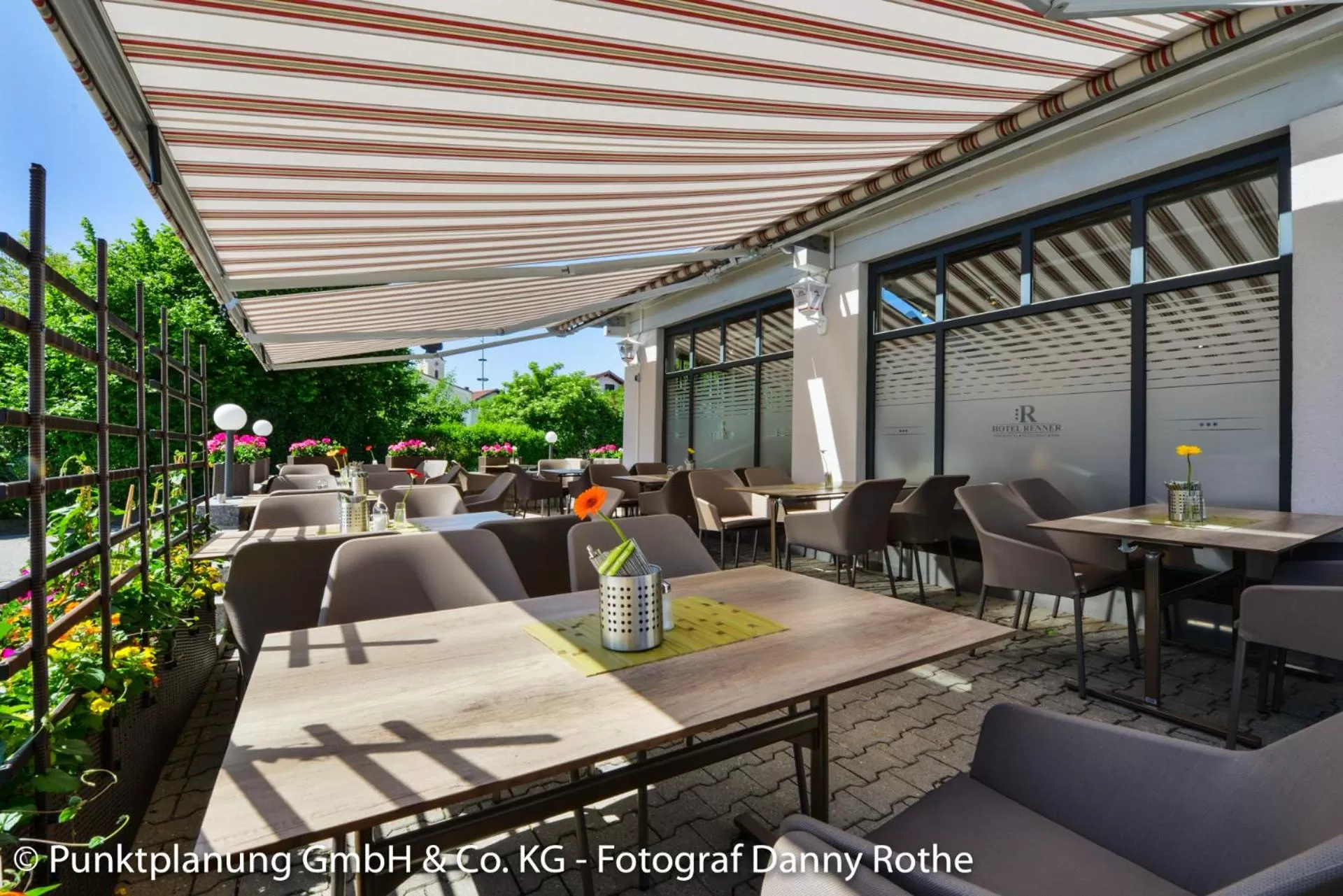 Garden view in Hotel-Renner