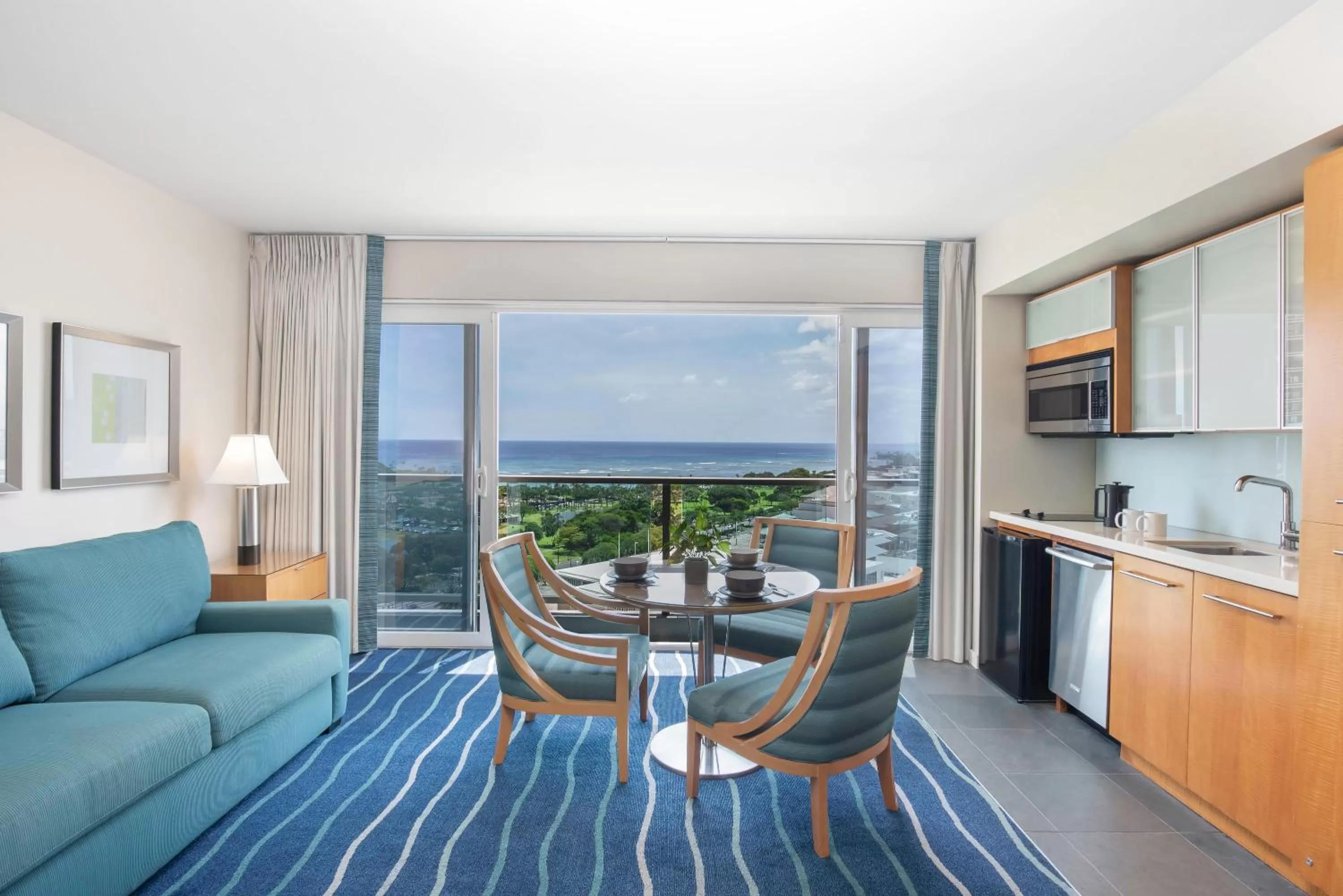 One-Bedroom Ocean View Suite - Resort Fee Included - with Kitchenette in Ala Moana Honolulu by Mantra