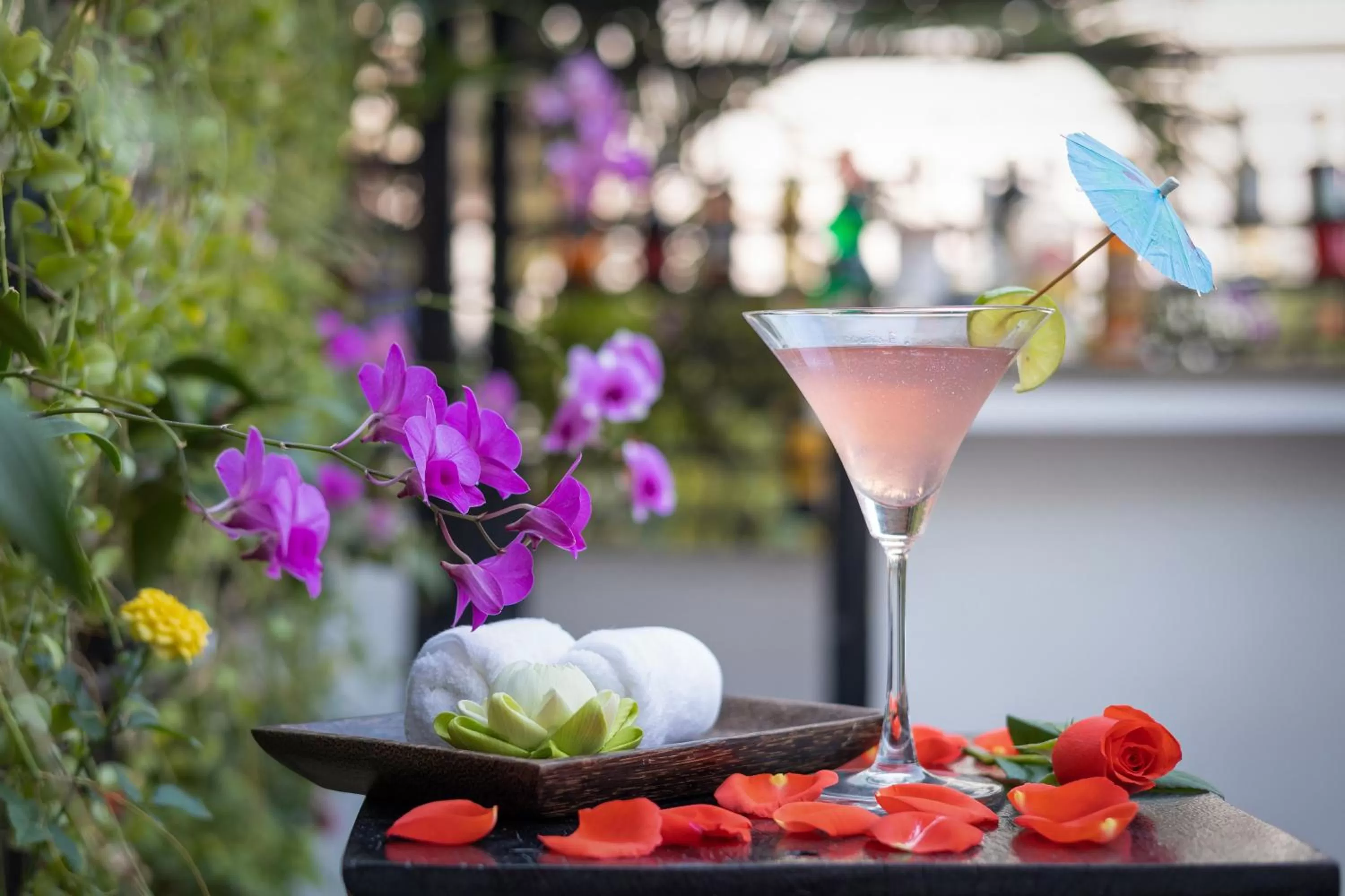 Drinks in The Five Senses Boutique Hotel