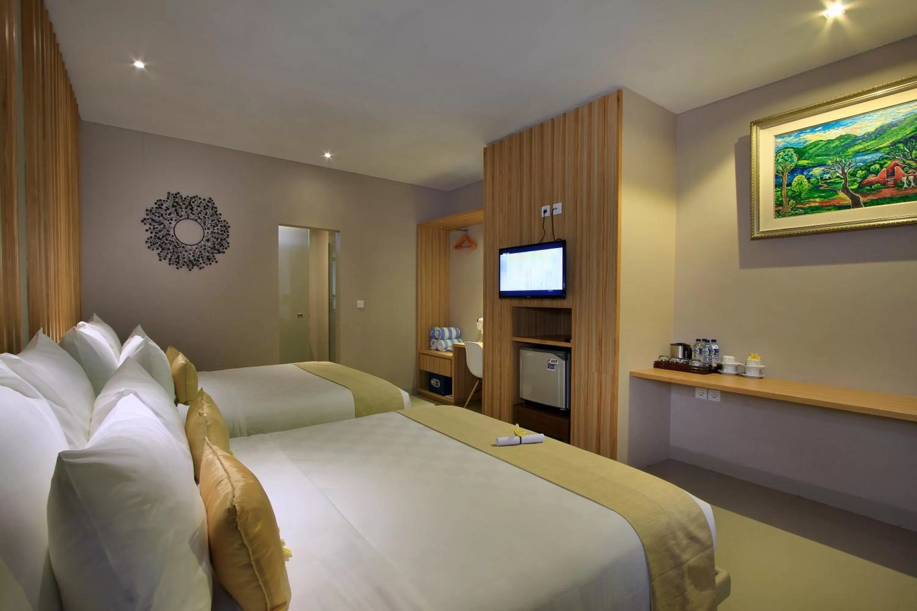 Bedroom, Bed in Puri Padma Hotel