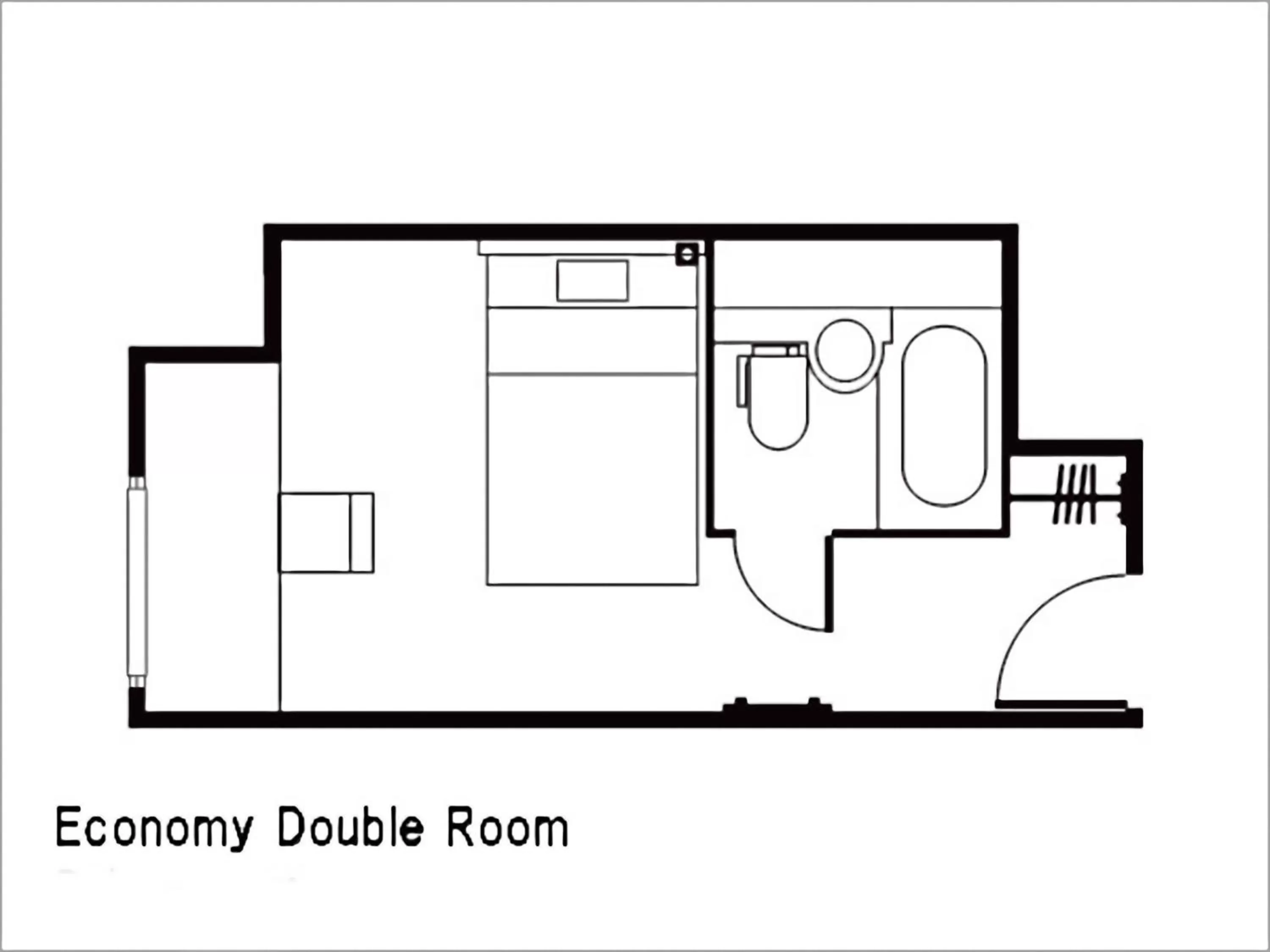 Photo of the whole room in Daiwa Roynet Hotel Hiroshima