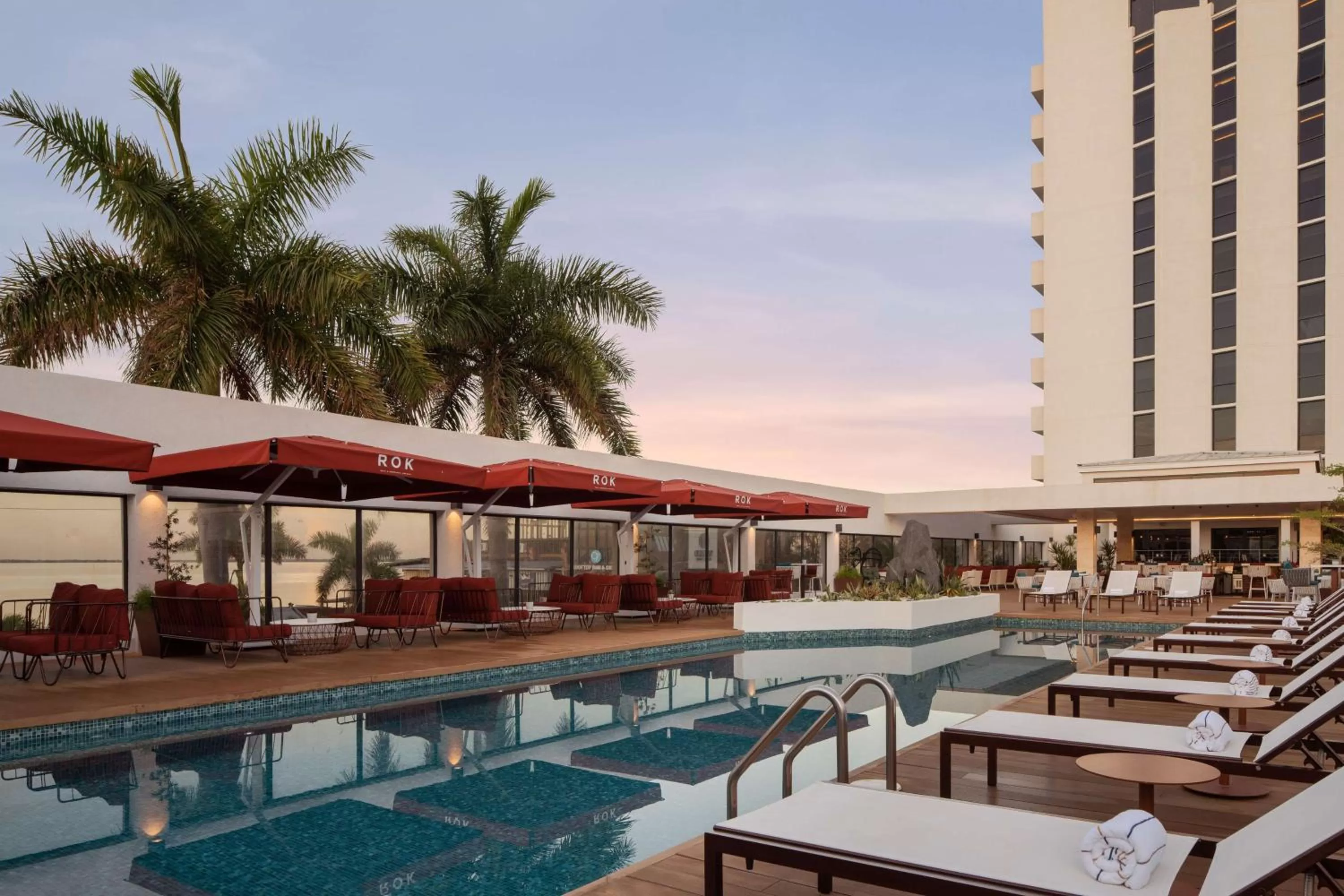 Pool view in ROK Hotel Kingston, Tapestry Collection By Hilton