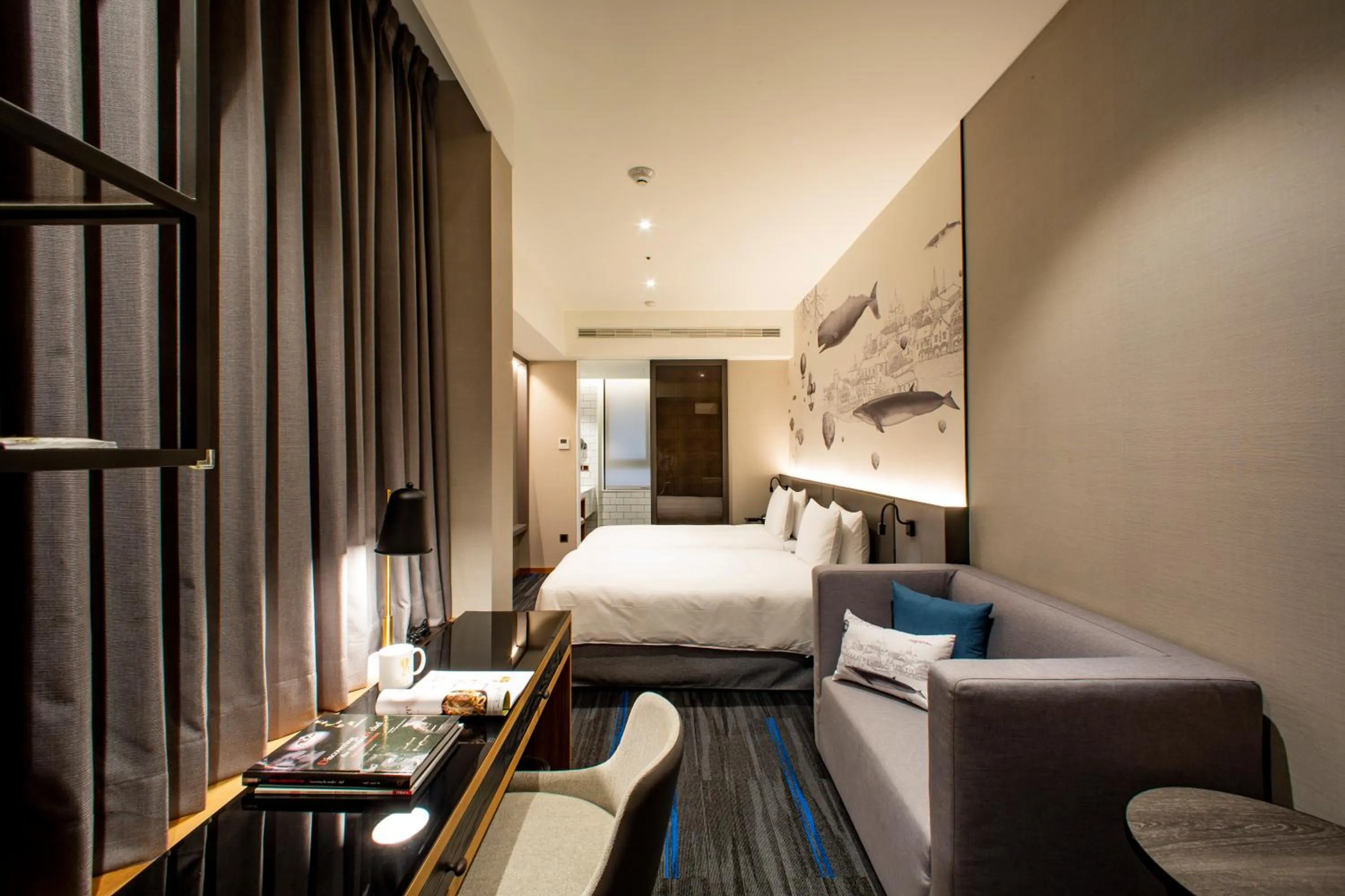 Toilet, Bed in Just Palace Hotel