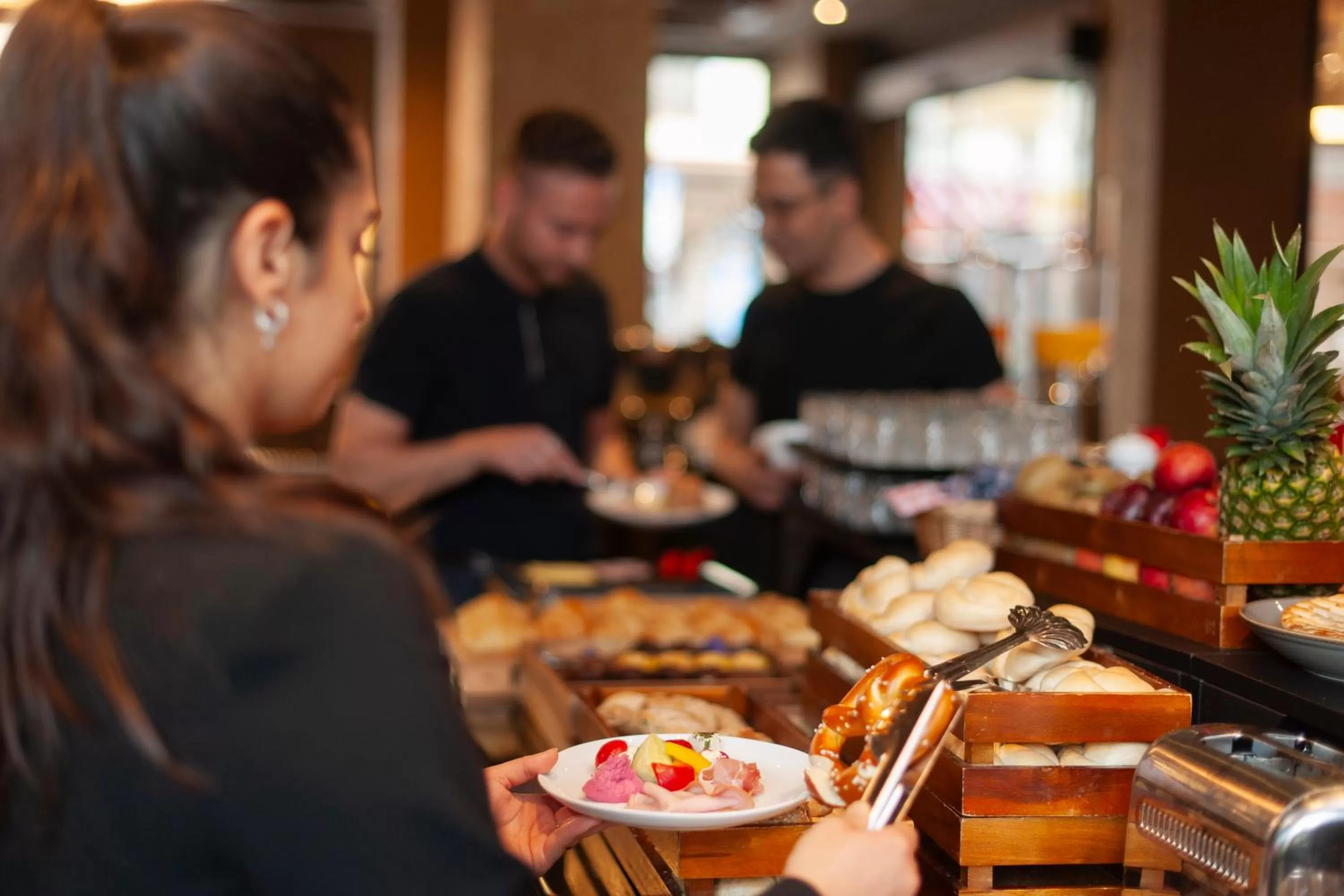 People in KING's Hotel First