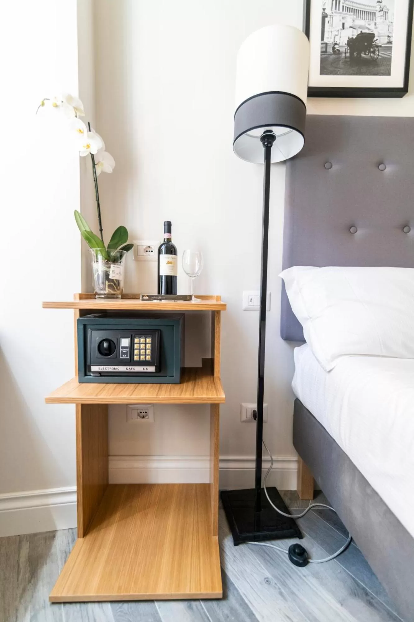 Decorative detail, Bed in Eccelso Hotel