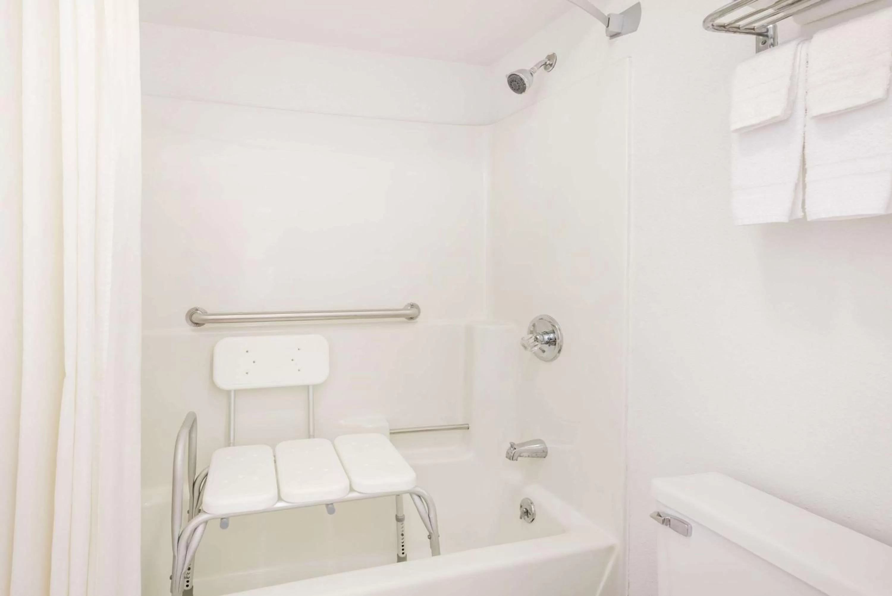 Bathroom in Super 8 by Wyndham Newcomerstown