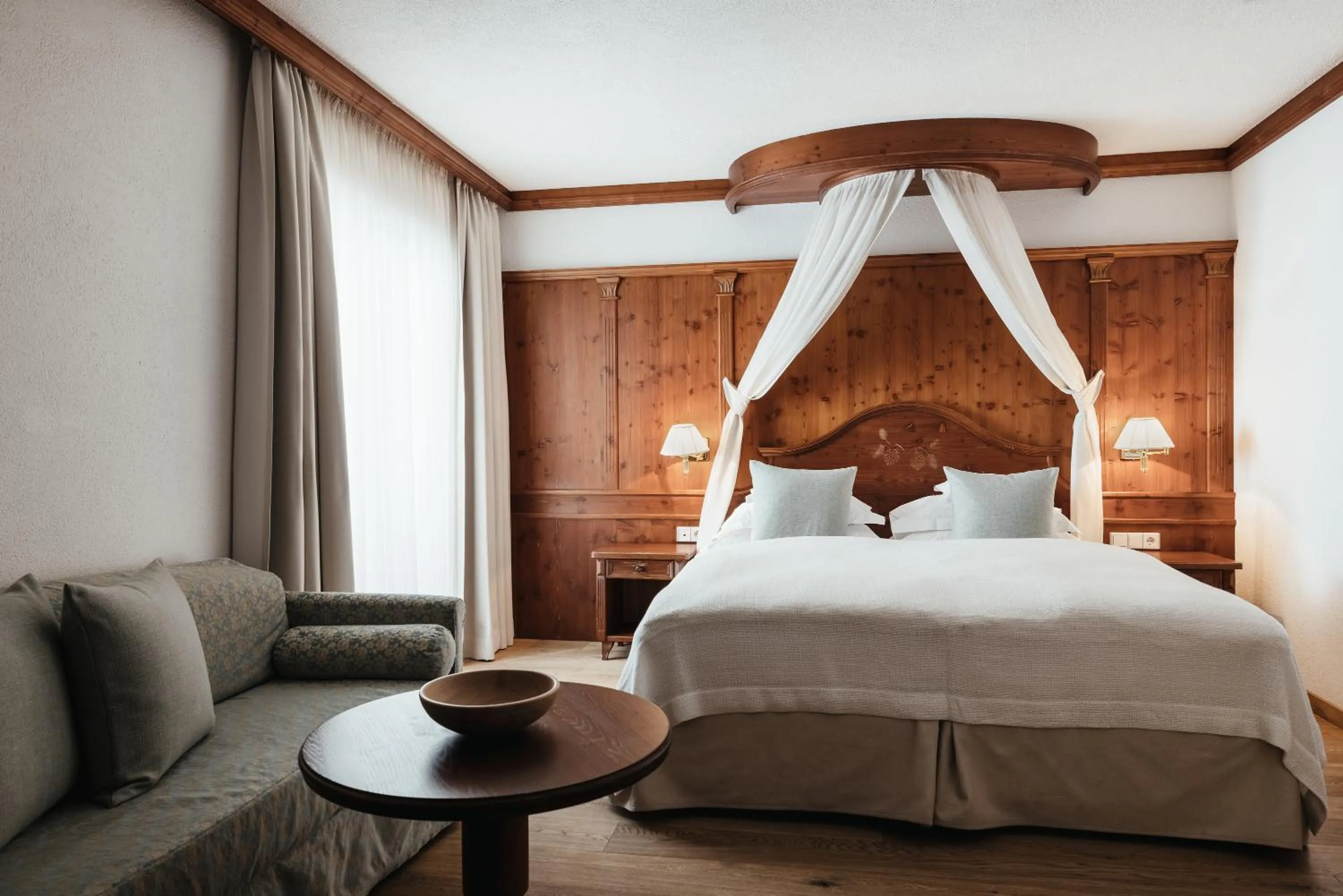 Bed in Kolfuschgerhof Mountain Resort