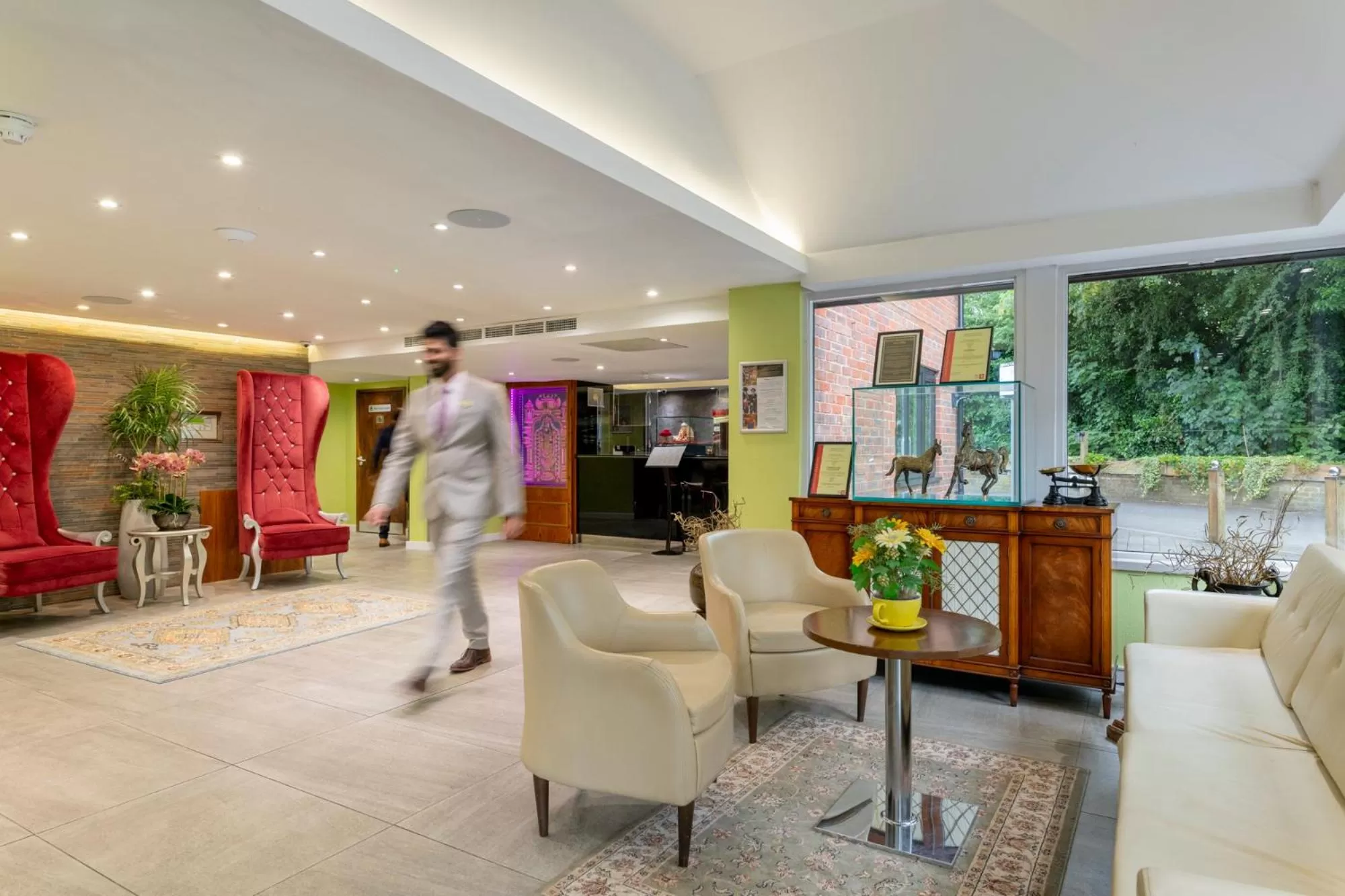 Lobby or reception in Donnington Manor Hotel