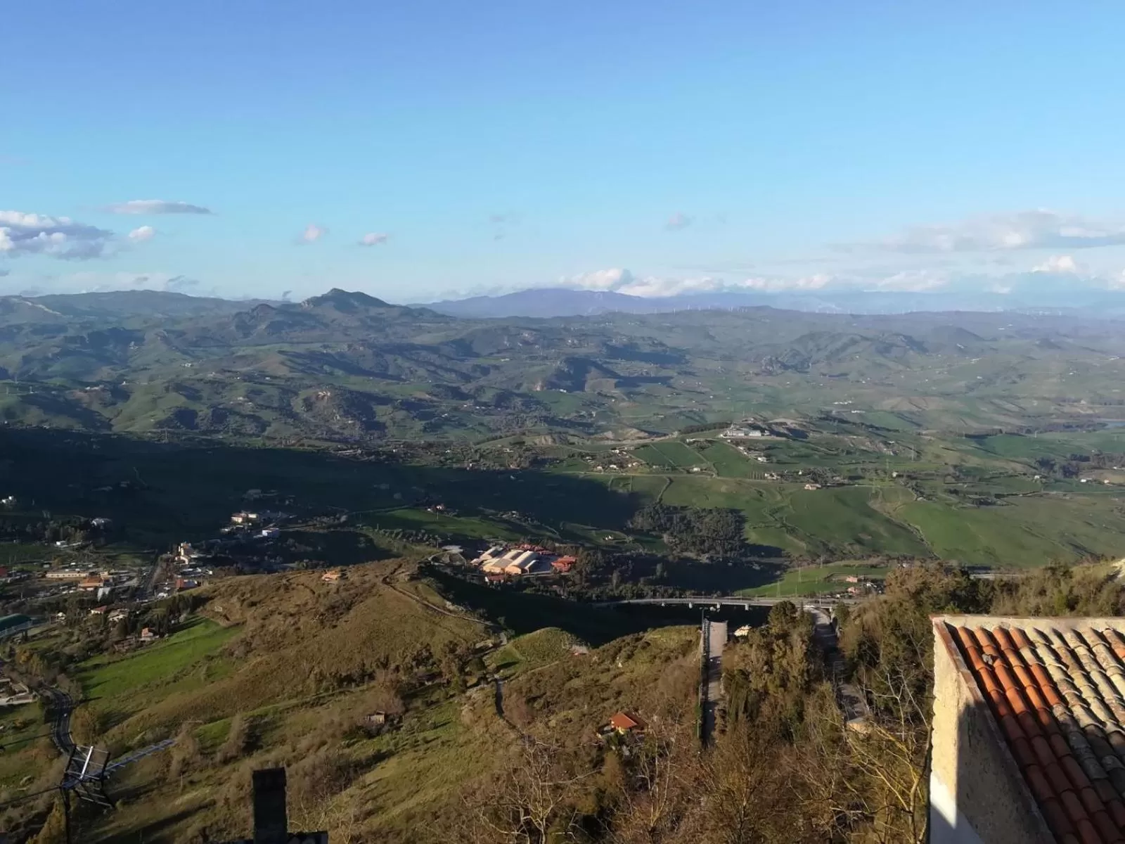 City view in Enna Cerere