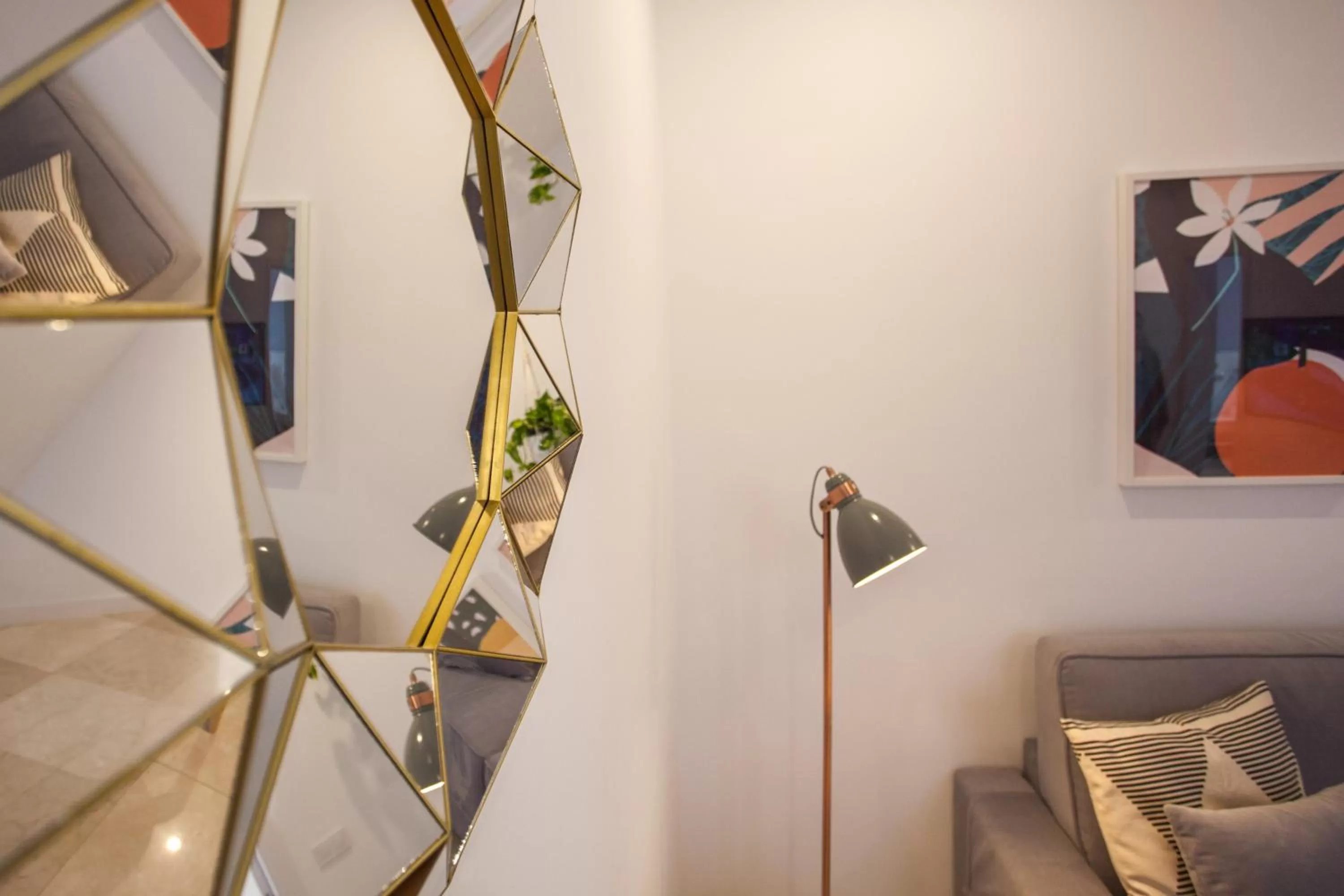 Living room in Gran Central Suites