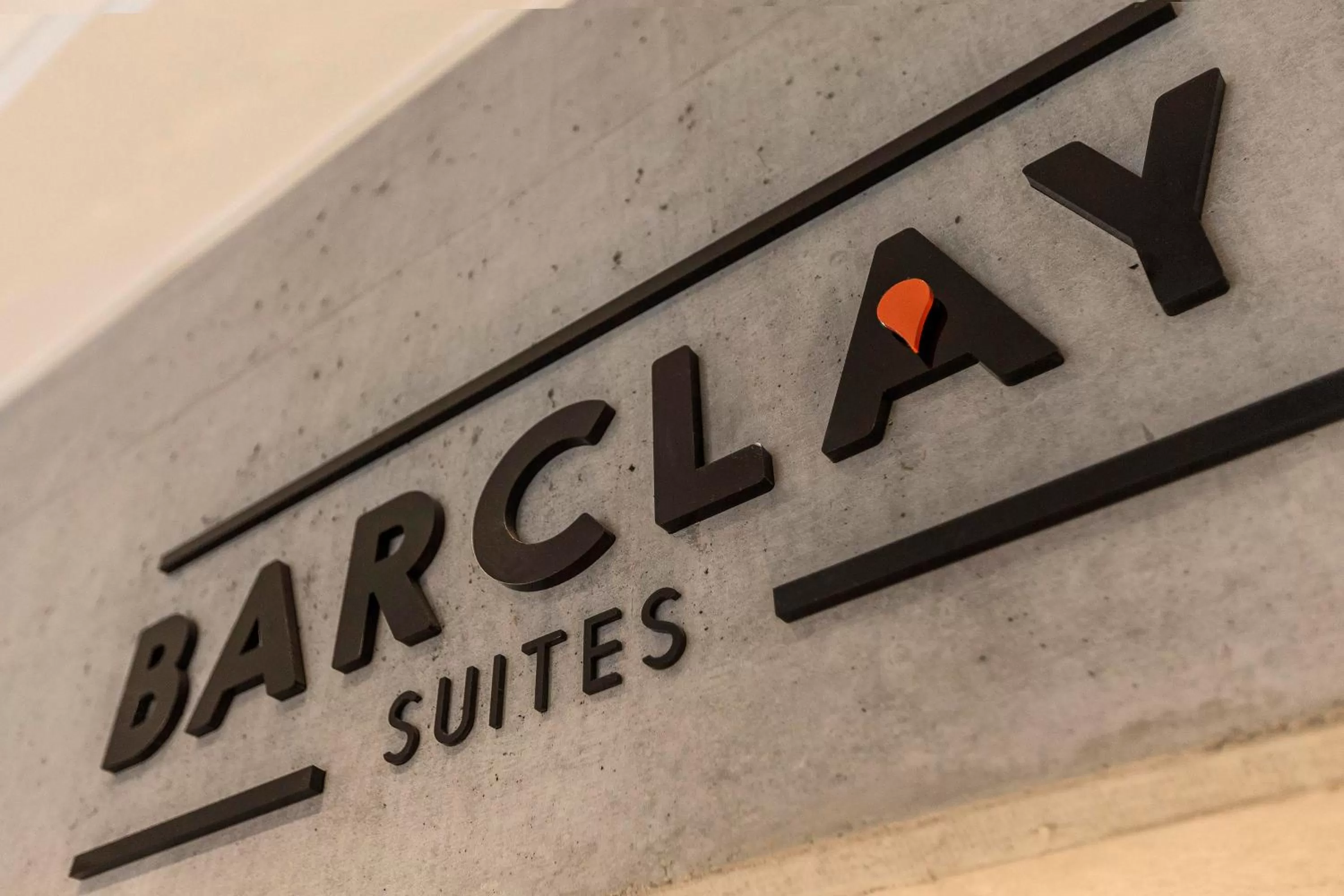 Logo/Certificate/Sign in Barclay Suites